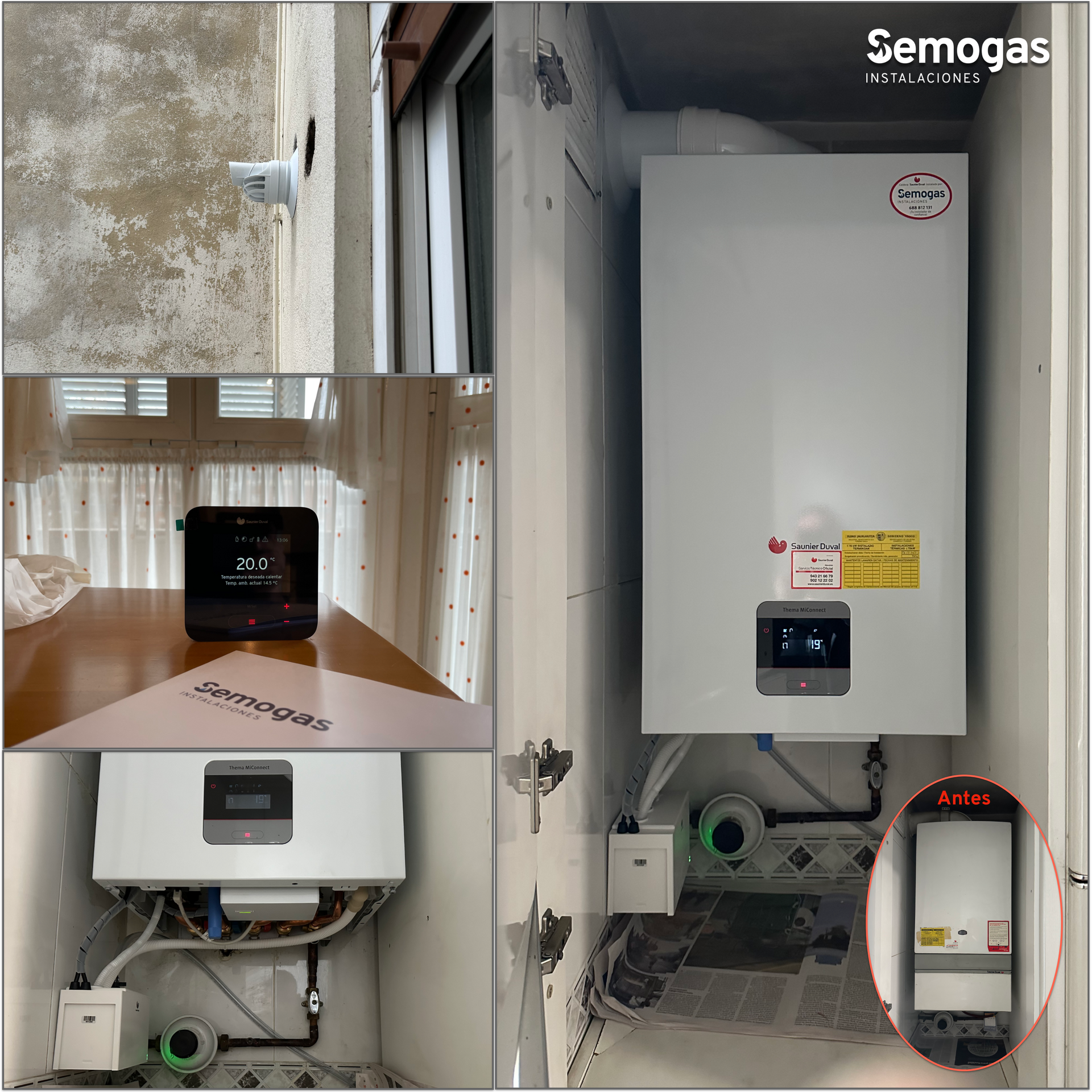 Caldera Saunier Duval Thema MiConnect 26 en Andoain - semogas.es