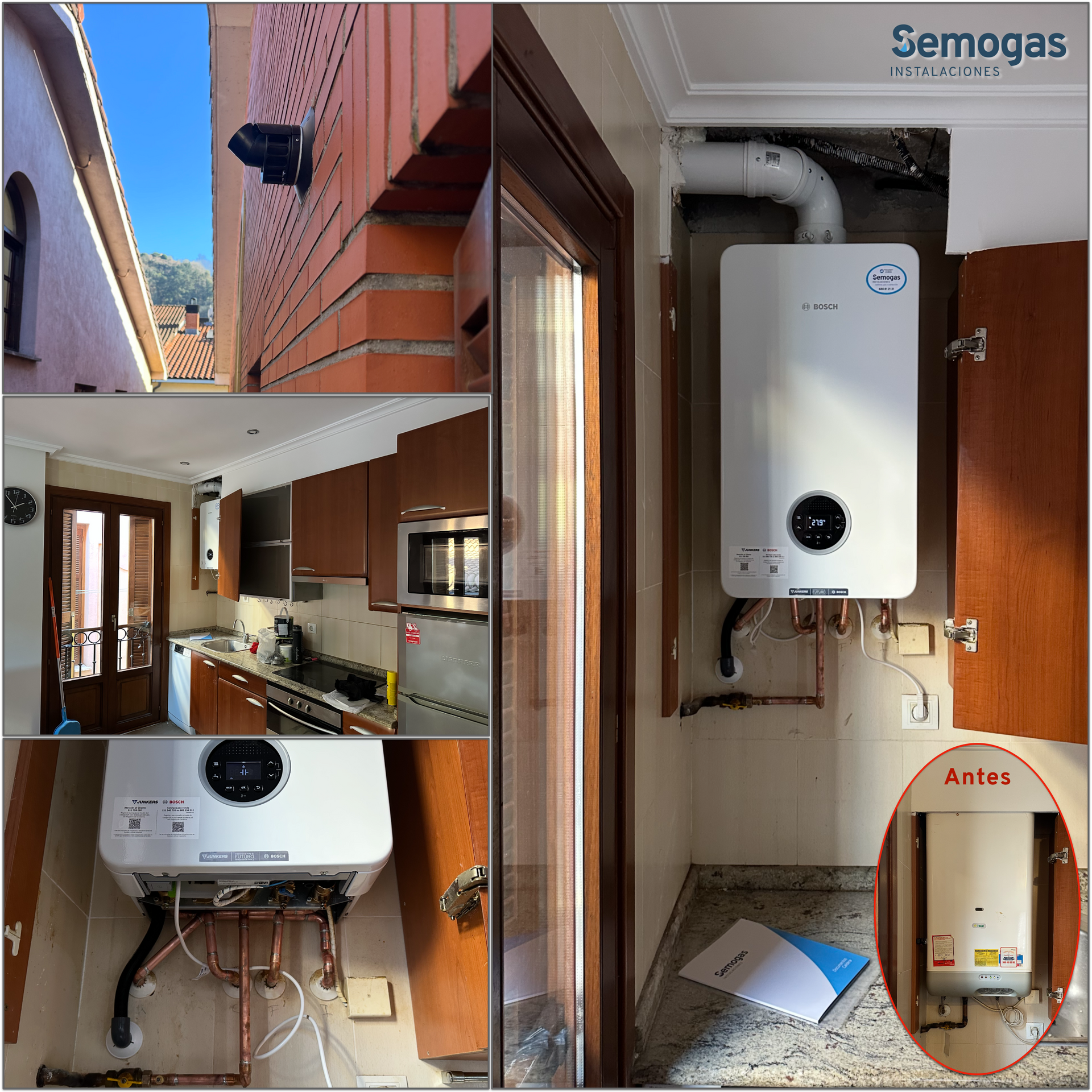 Caldera Junkers Bosch Condens 4300i W 24/25 en Tolosa - Semogas.es