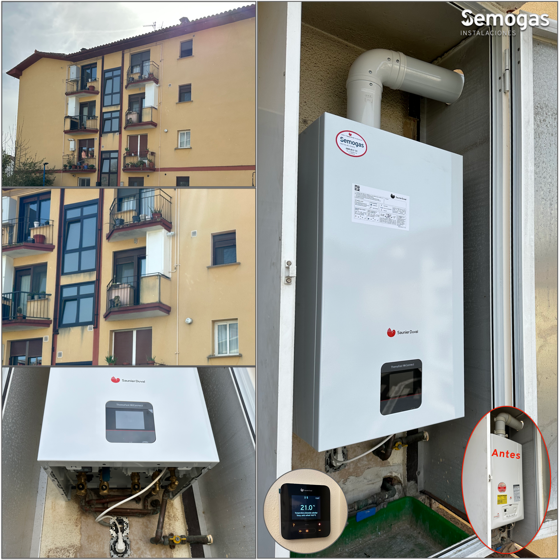 Caldera Saunier Duval Themafast MiConnect 26 en Hernani - semogas.es