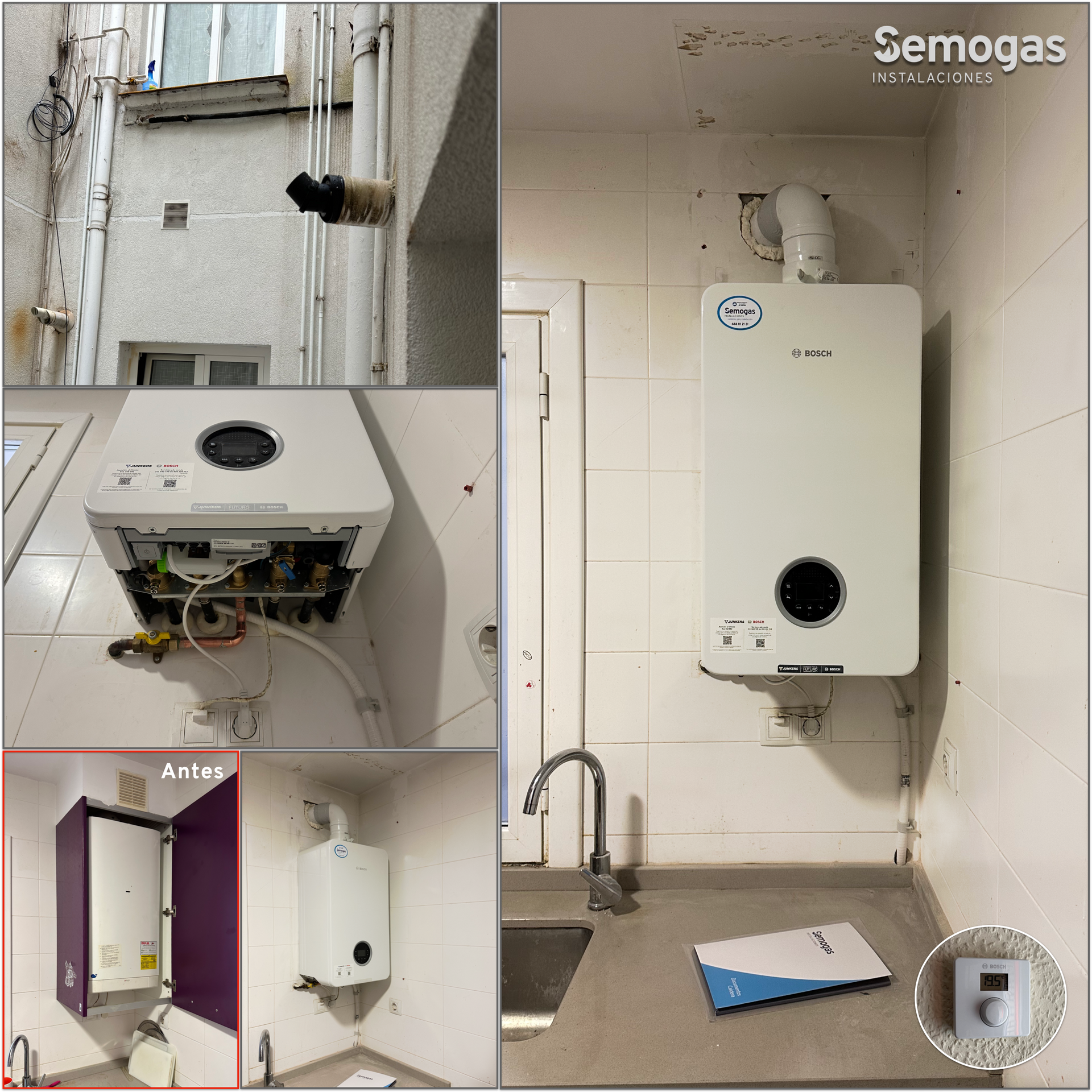 Caldera Bosch Condens 4300i W 24/25 en Donostia - Semogas.es