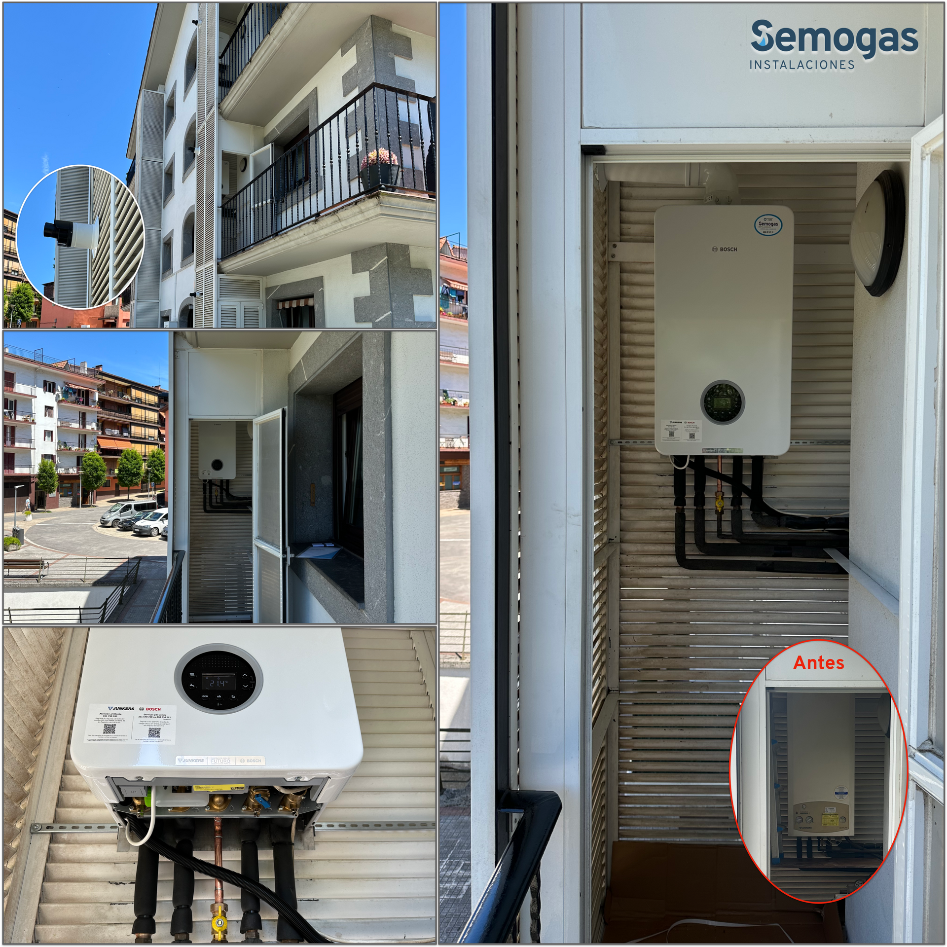 Caldera Junkers Bosch Condens 4300i W 24/25 en Legorreta - Semogas.es