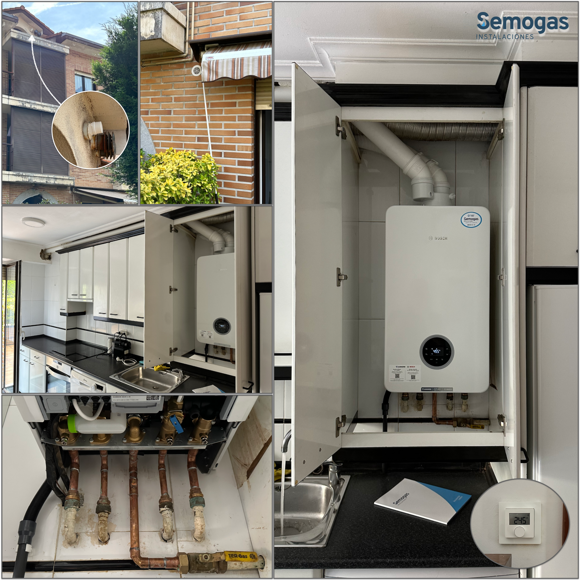 Caldera Junkers Bosch Condens 4300i W 24/25 en Hernani - Semogas.es