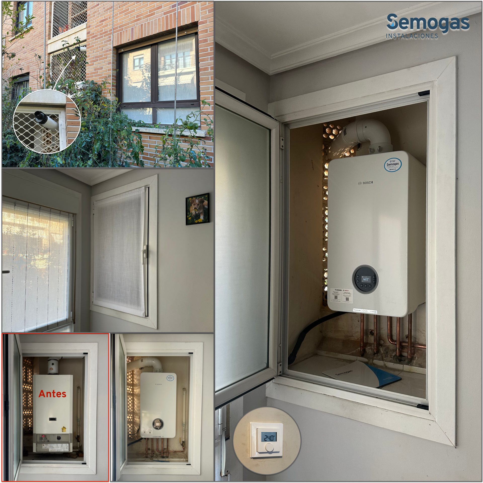 Caldera Junkers Bosch Condens 4300i W 25/30 en Hernani - Semogas.es