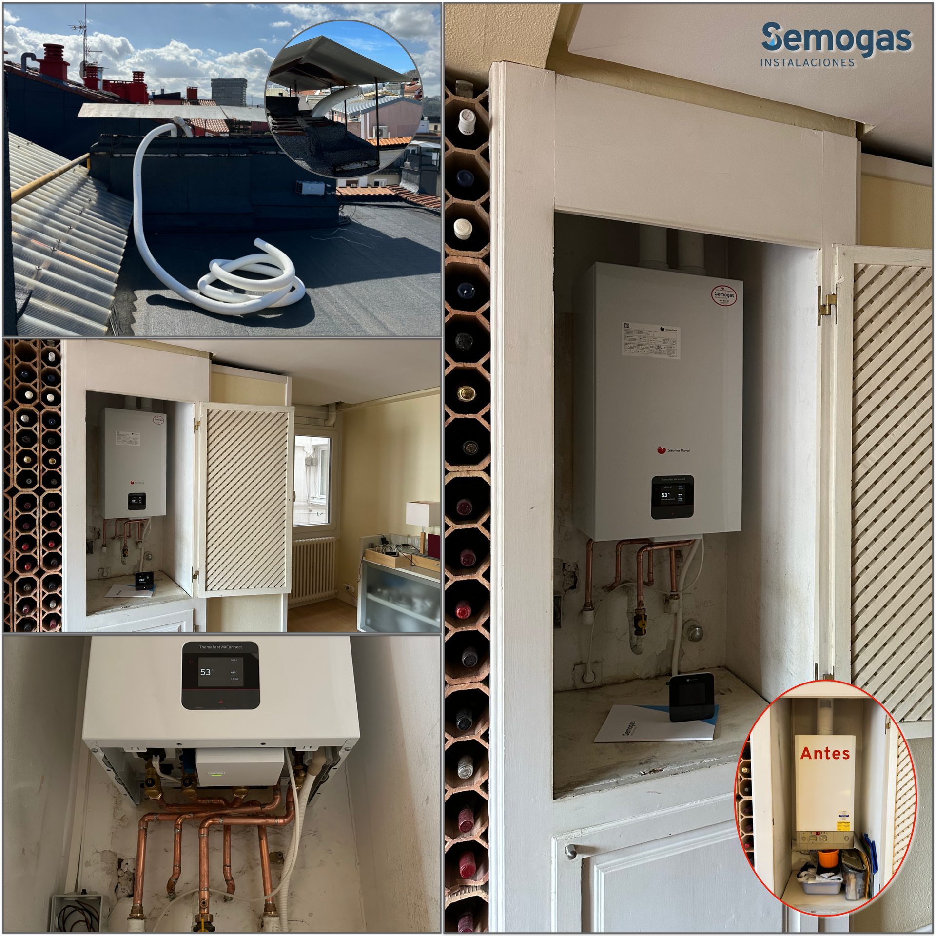 Caldera Saunier Duval Themafast MiConnect 26 kW en Donostia - semogas.es