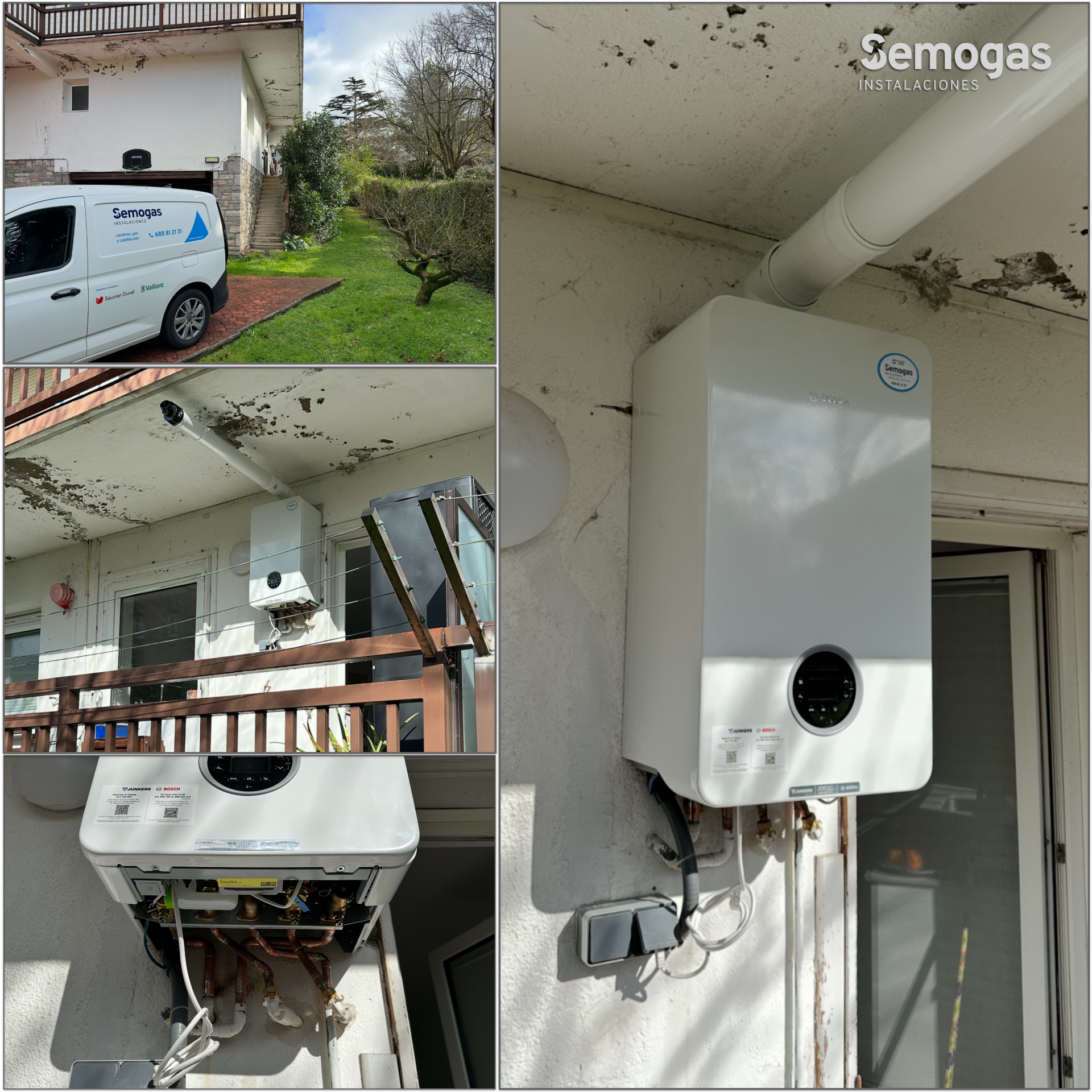 Caldera Junkers Bosch Condens 4300i W 24/30 en Hondarribia - Semogas.es