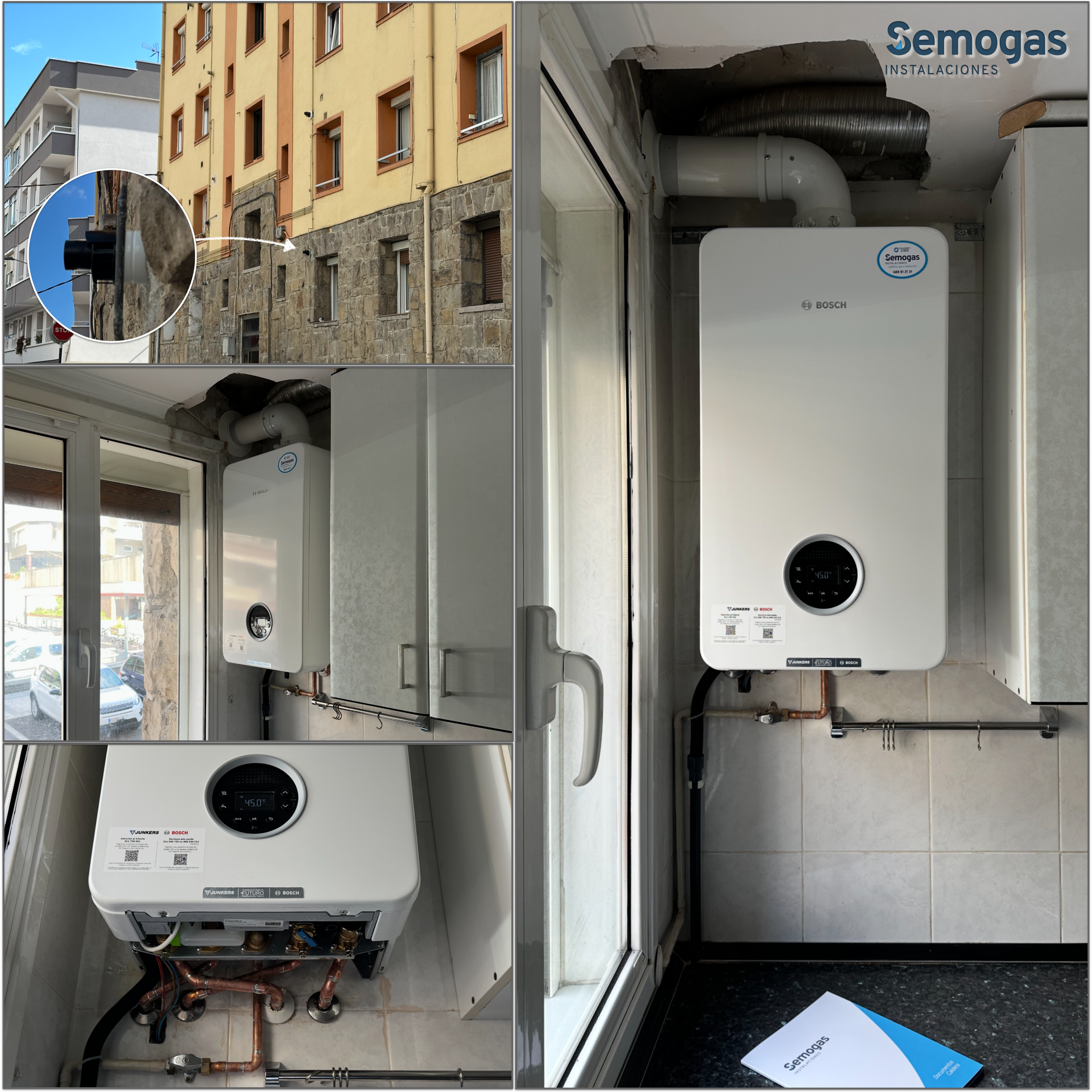 Caldera Junkers Bosch Condens 4300i W 24/25 en Beasain - Semogas.es