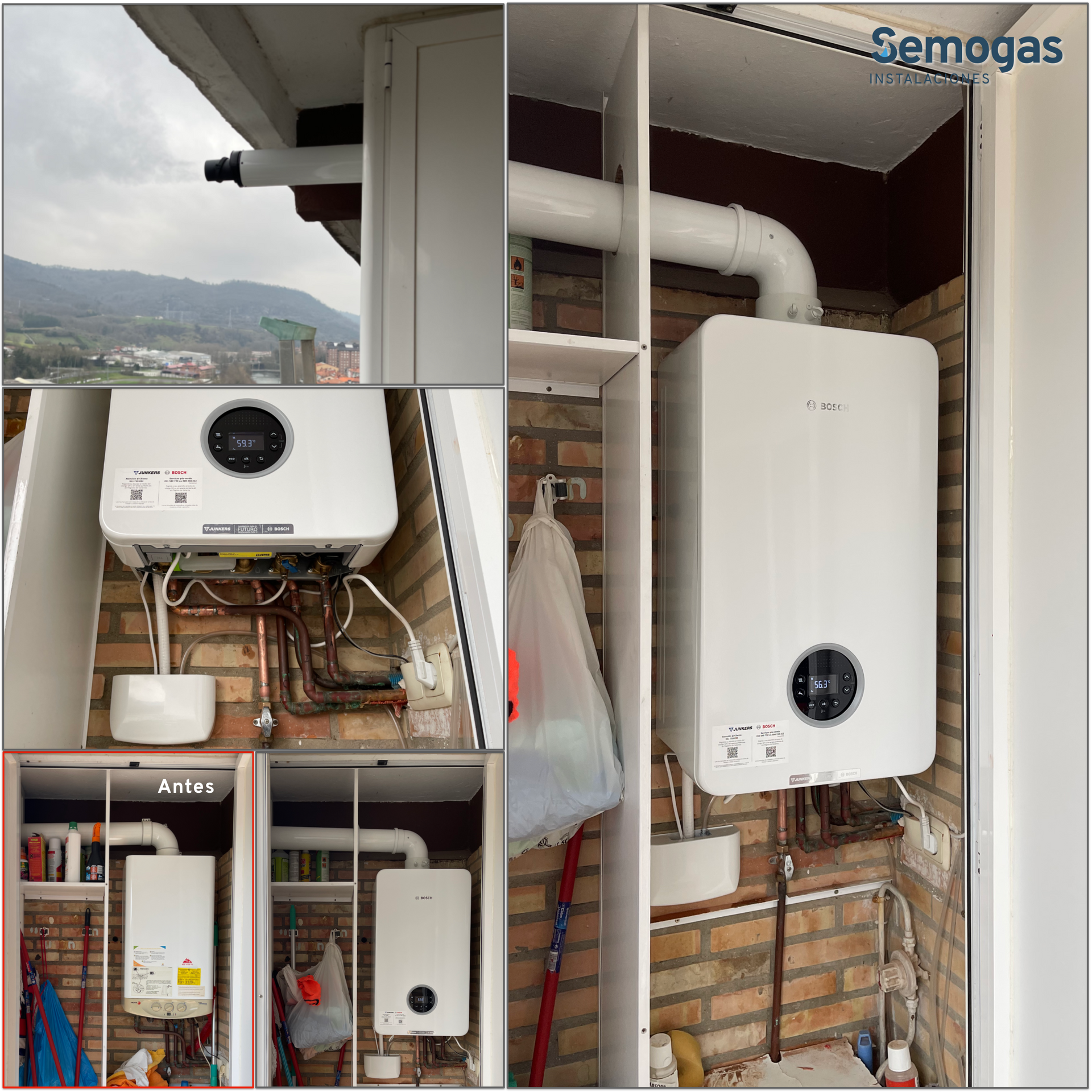 Caldera Bosch Condens 4300i W 24/25 en Andoain - Semogas.es