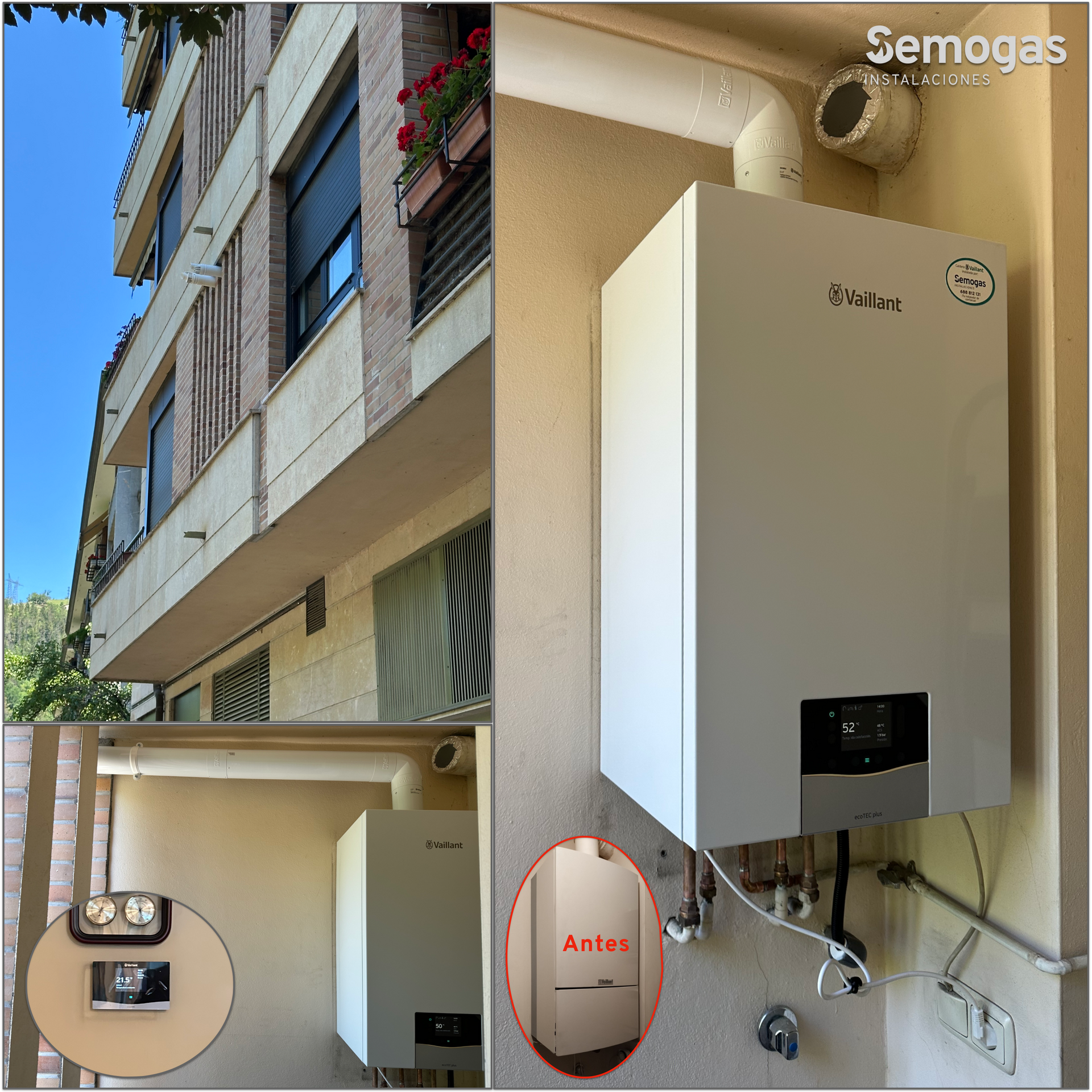 Caldera Vaillant ecoTEC Plus VMW 26CS en Bergara - semogas.es