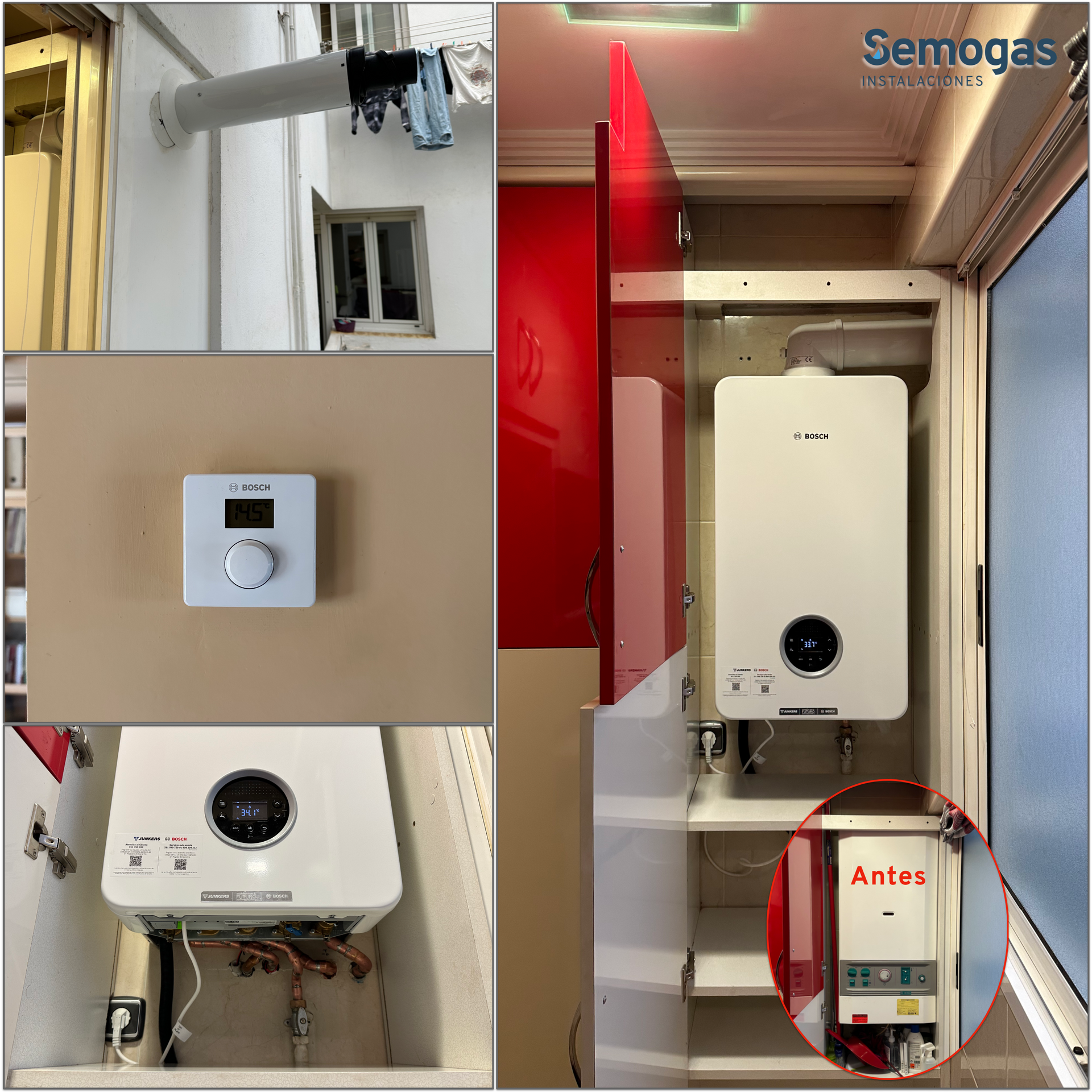 Caldera Bosch Condens 4300i W 24/25 en Donostia - Semogas.es