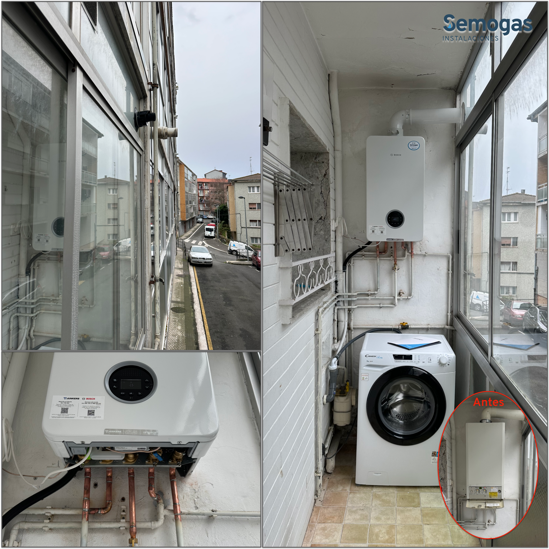 Caldera Junkers Bosch Condens 4300i W 24/25 en San Sebastian - Semogas.es