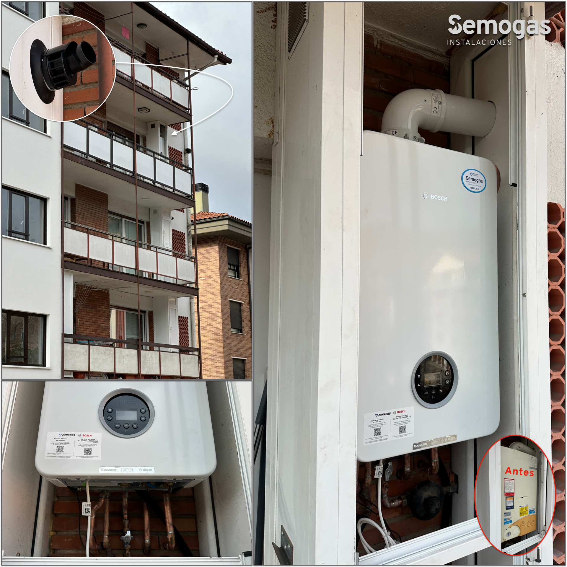Caldera Junkers Bosch Condens 4300i W 24/25 en Lazkao - Semogas.es