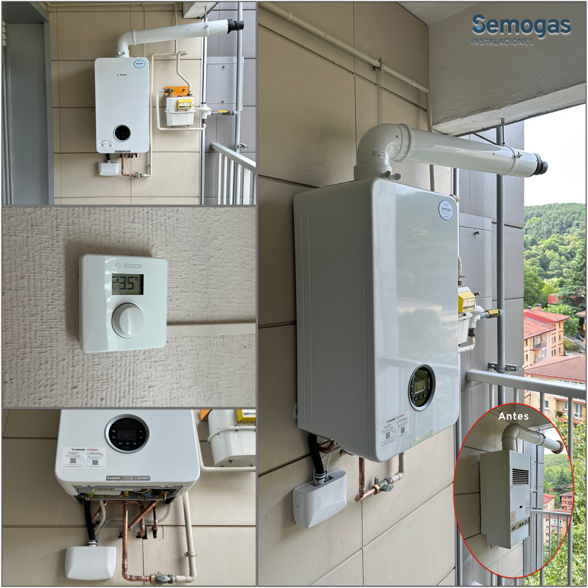 Caldera Bosch Condens 4300i W 24/25 en Donostia - Semogas.es