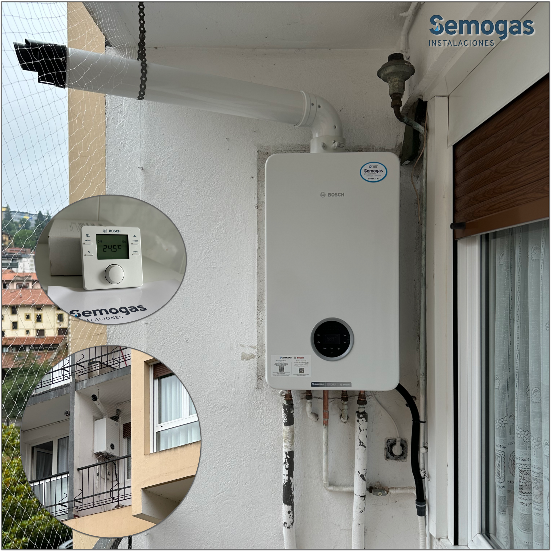 Caldera Junkers Bosch Condens 4300i W 24/25 en Urretxu - Semogas.es