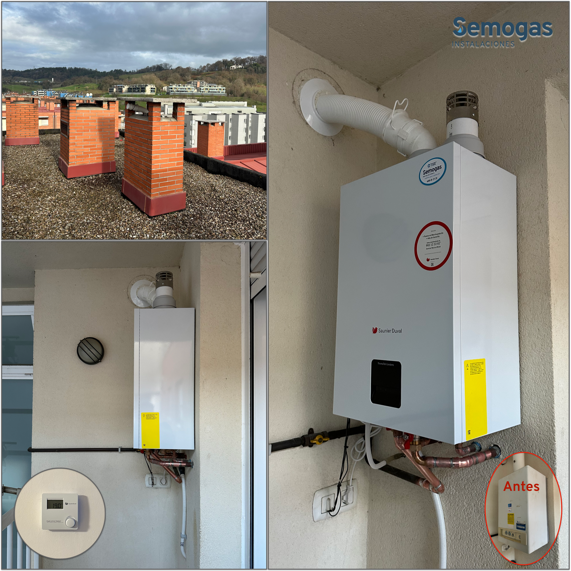 Caldera Saunier Duval ThemaTek Condens 28 kW en Hernani - semogas.es