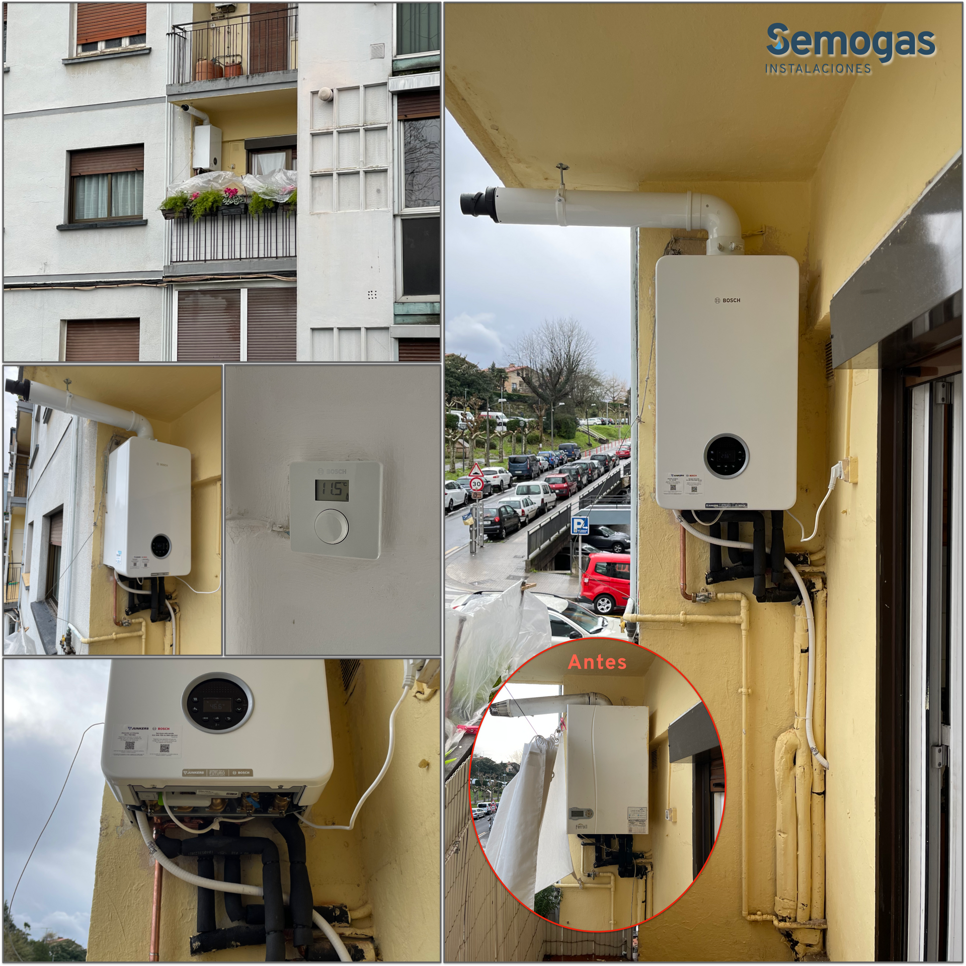 Caldera Bosch Condens 4300i W 24/25 en Hernani - Semogas.es