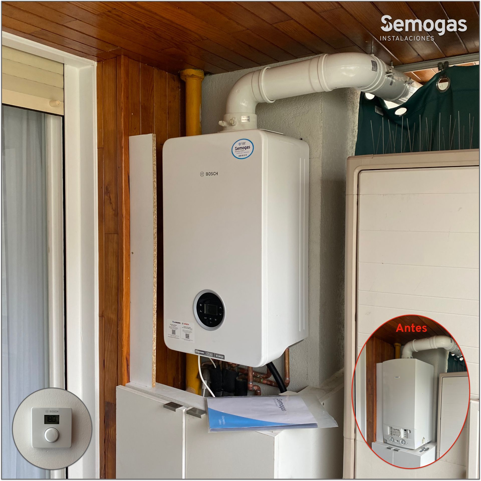 Caldera Junkers Bosch Condens 4300i W 24/25 en San Sebastian - Semogas.es