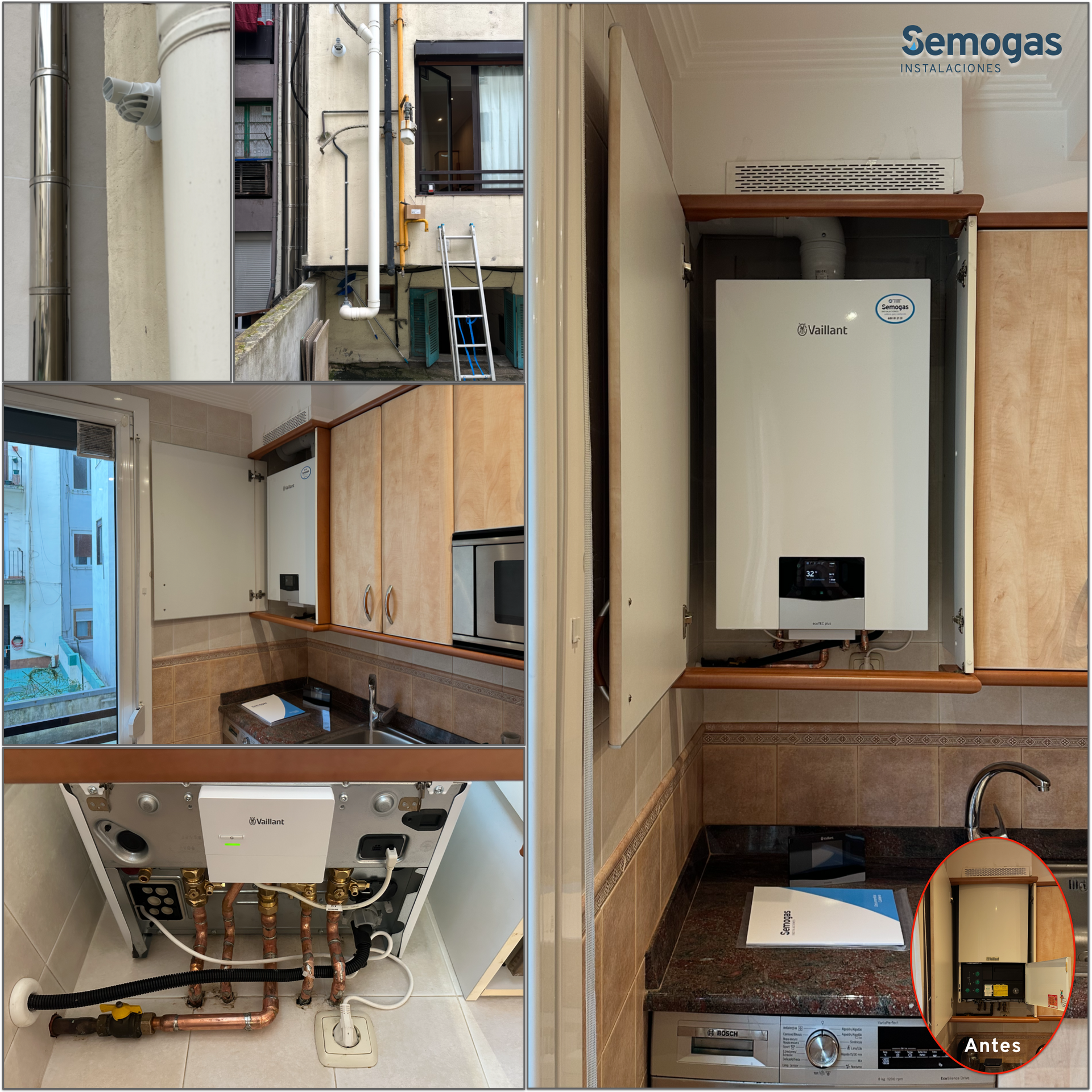 Caldera Vaillant ecoTEC Plus VMW 26CS en San Sebastián - semogas.es