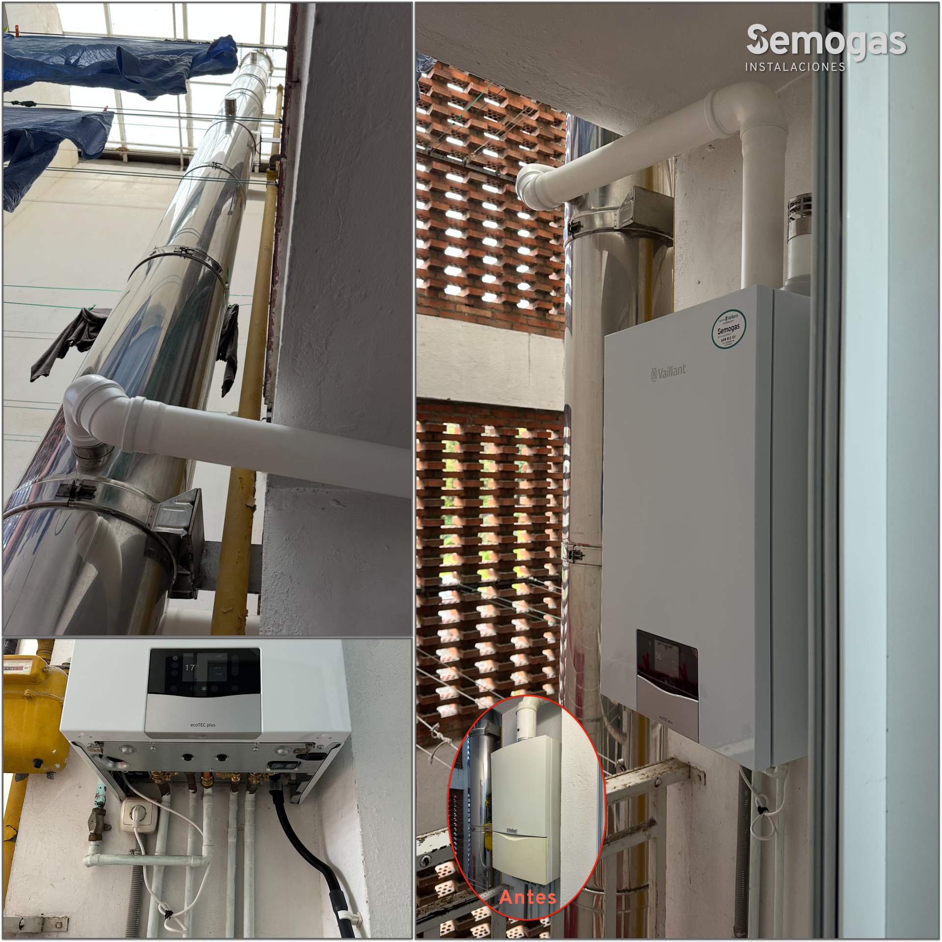 Caldera Vaillant ecoTEC Plus VMW 26CS en San Sebastián - semogas.es