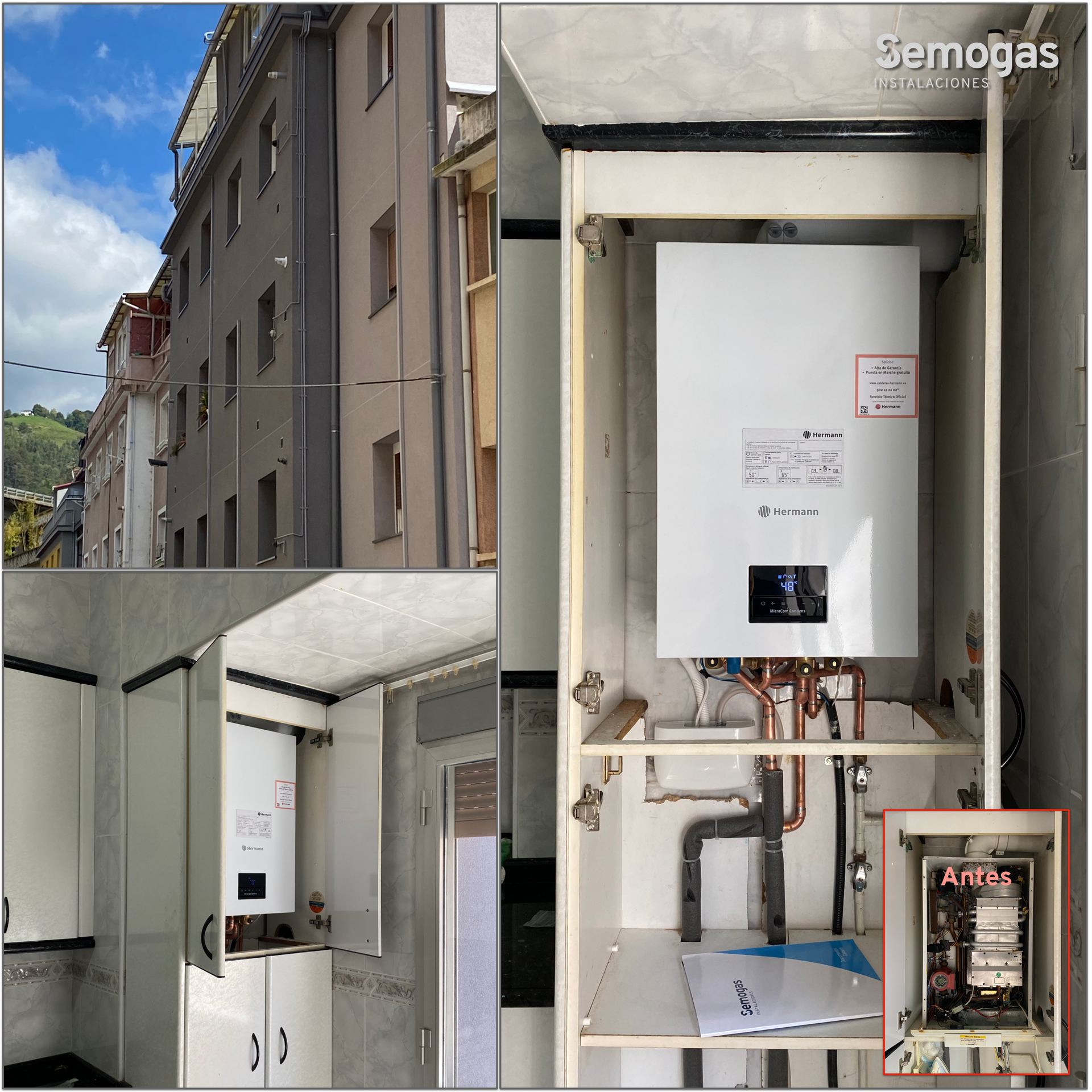 Caldera Hermann MicraCom Condens 24 en Eibar - semogas.es