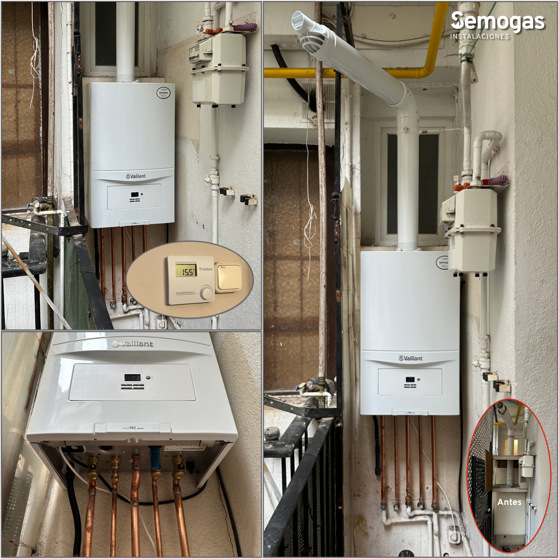 Caldera Vaillant ecoTEC Pure VMW 236 en San Sebastian - semogas.es