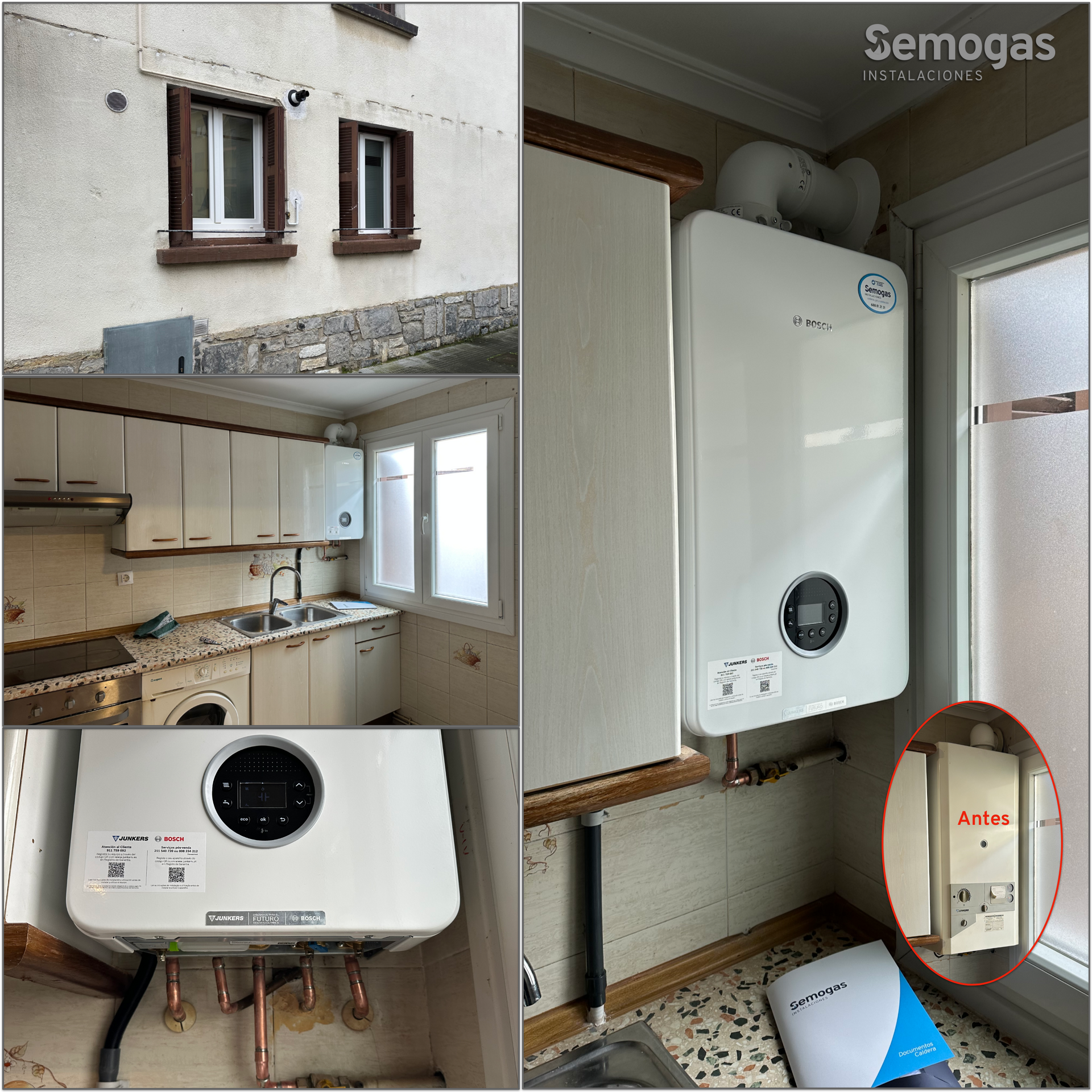 Caldera Junkers Bosch Condens 4300i W 24/25 en Hernani - Semogas.es