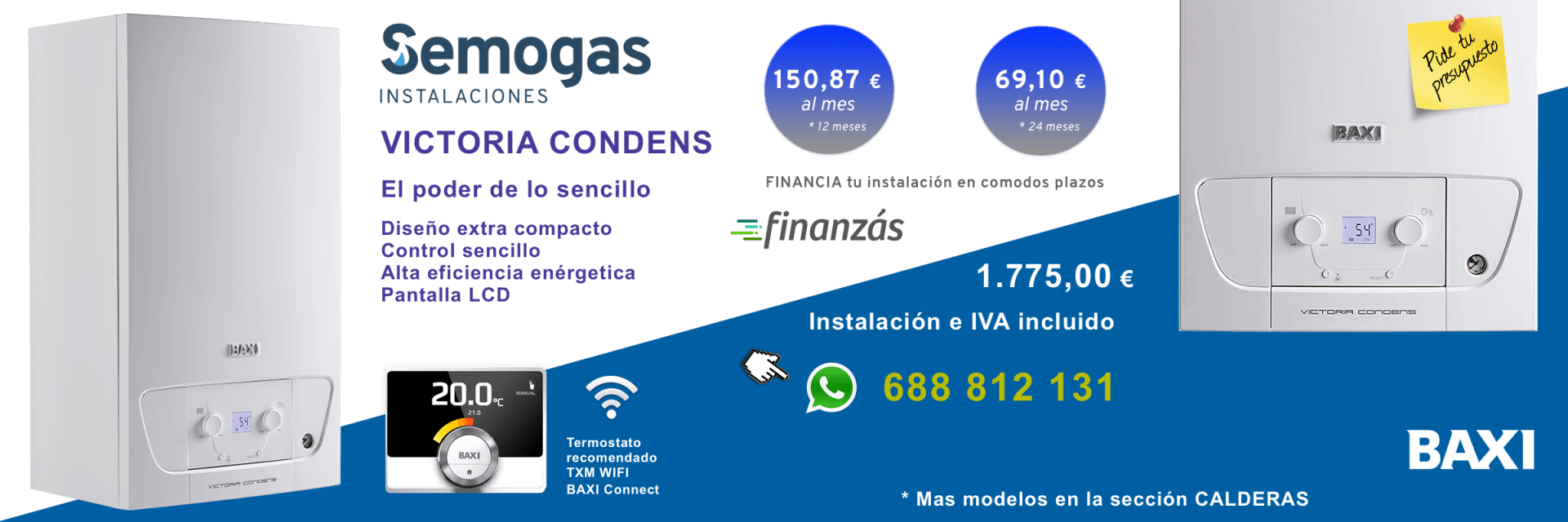 Calderas Baxi en Amezketa