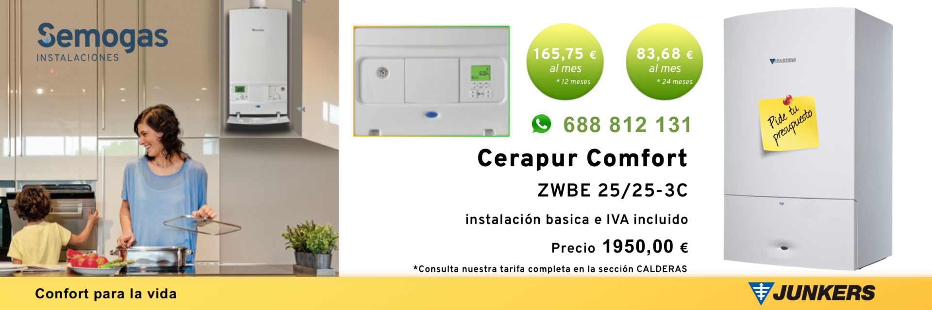 Calderas Junkers en Bidasoaldea