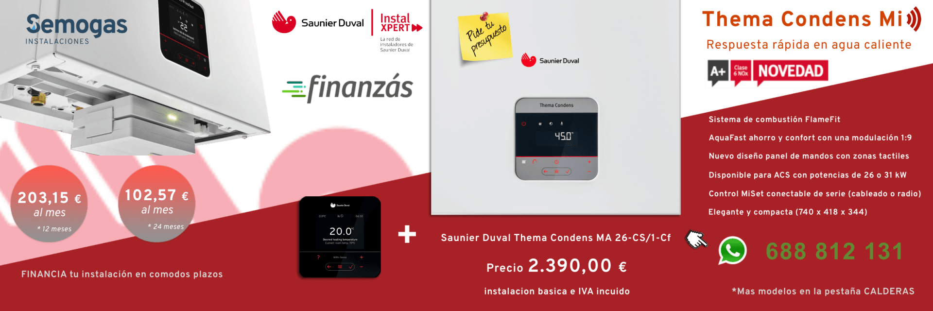 Calderas Saunier Duval en Antzuola