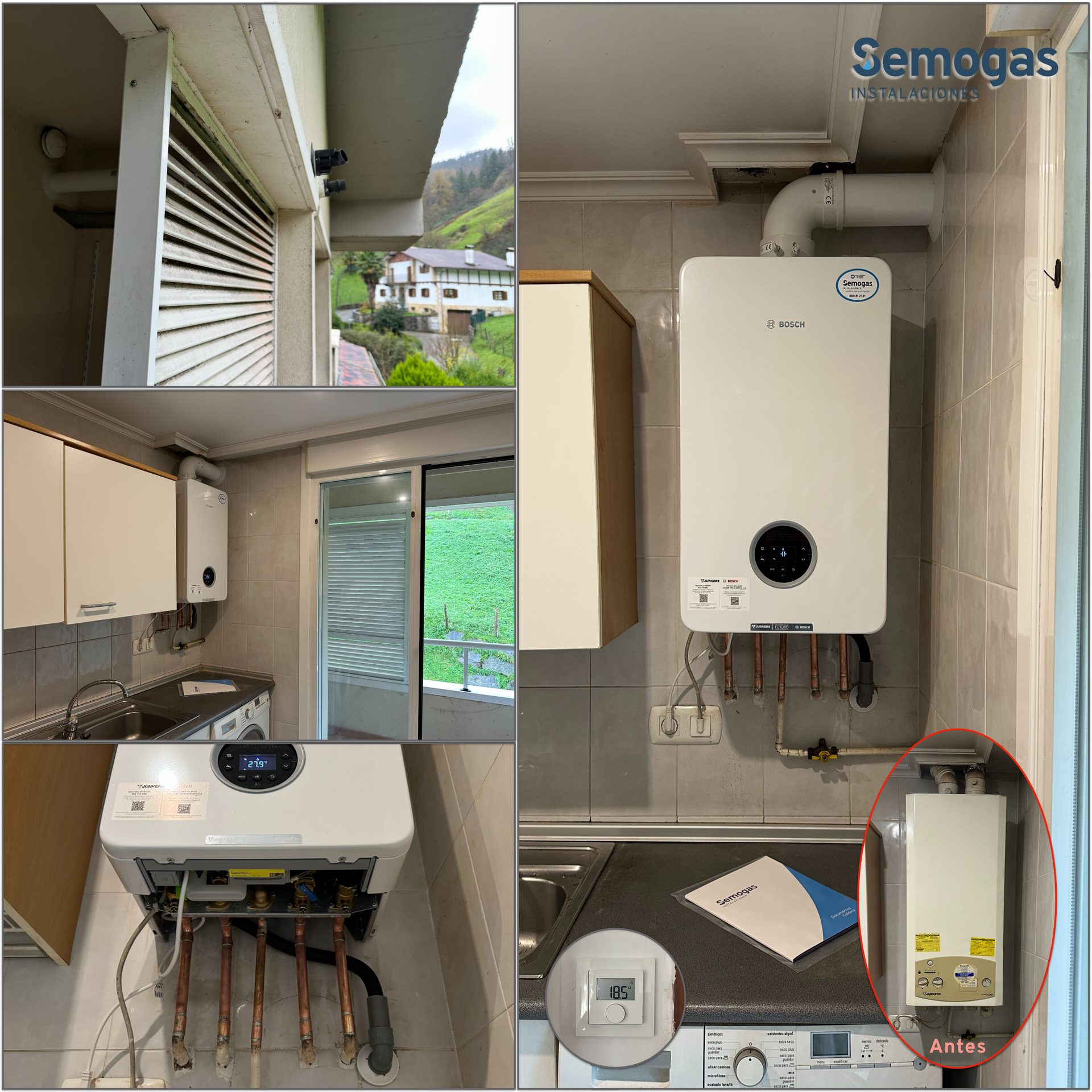 Caldera Junkers Bosch Condens 4300i W 24/25 en Legorreta - Semogas.es