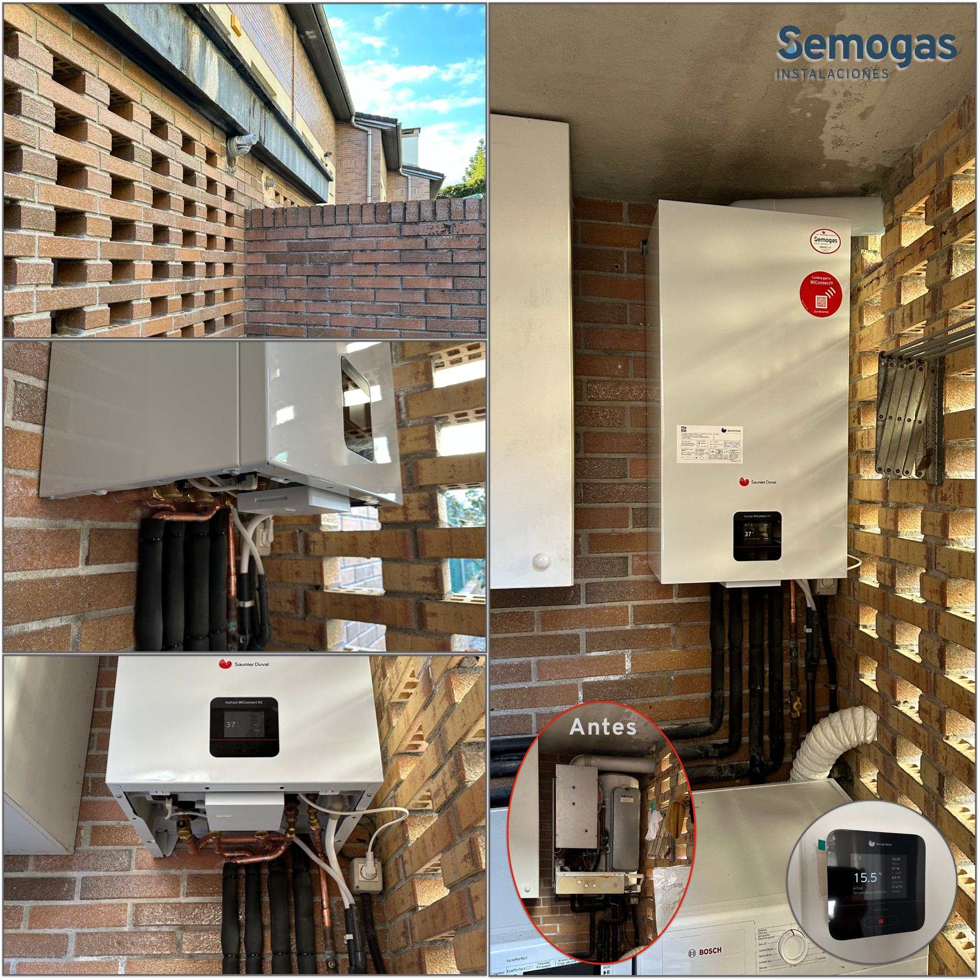 Caldera Saunier Duval IsoFast H-Condens 36 kW en Donostia - semogas.es