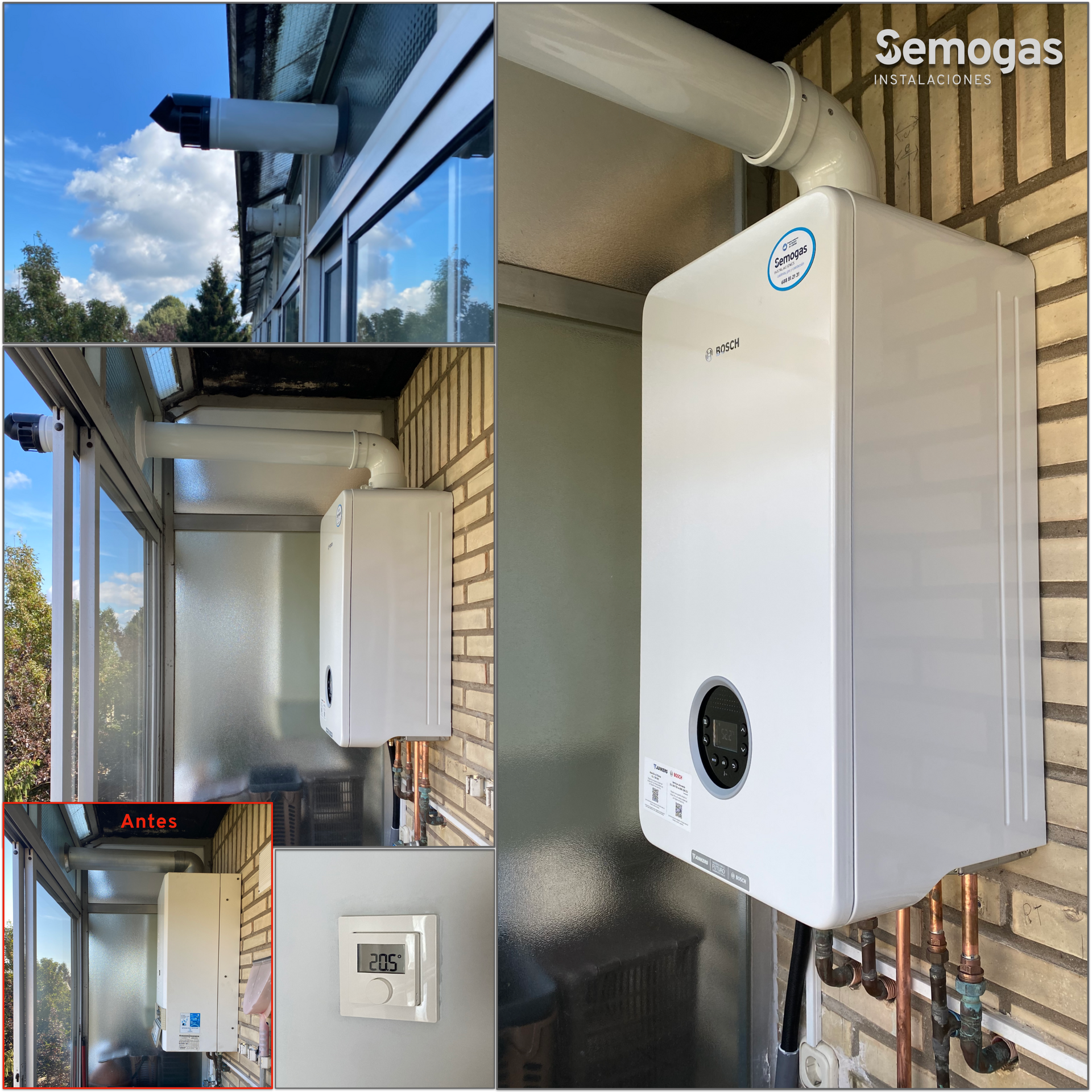 Caldera Junkers Bosch Condens 4300i W 24/25 en Errenteria - Semogas.es