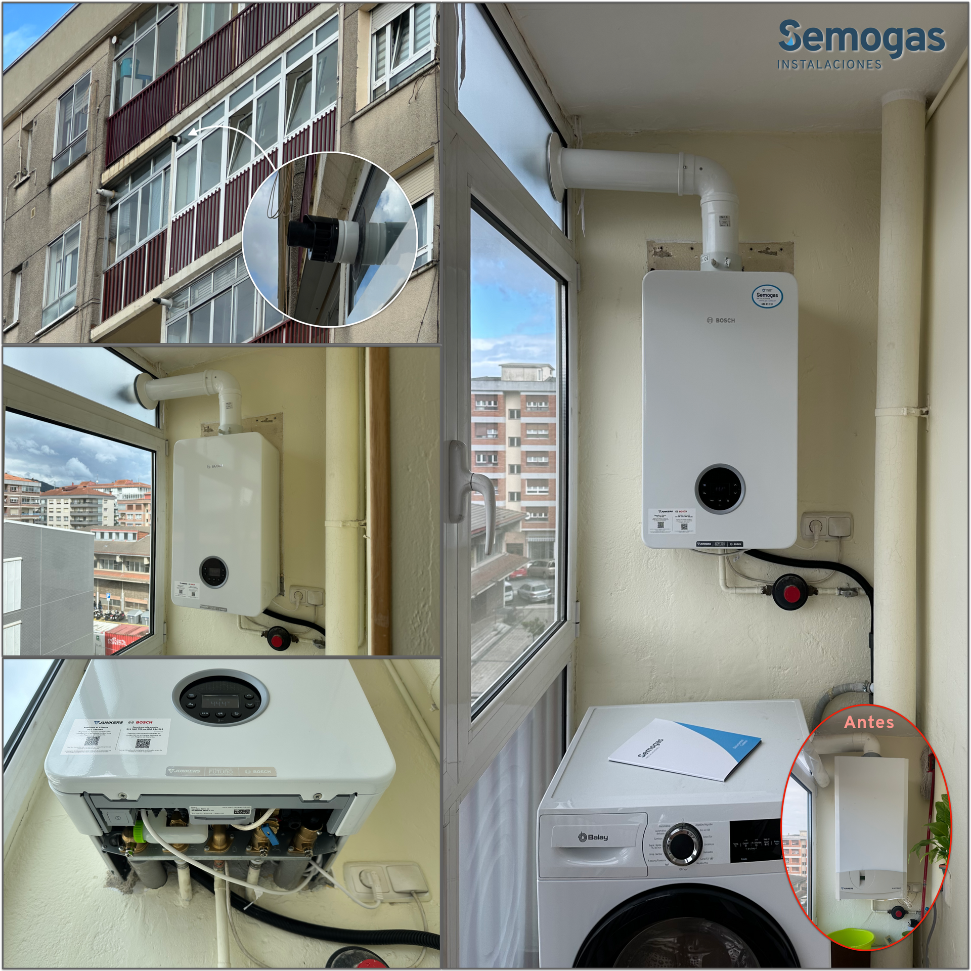 Caldera Junkers Bosch Condens 4300i W 24/25 en Irún - Semogas.es
