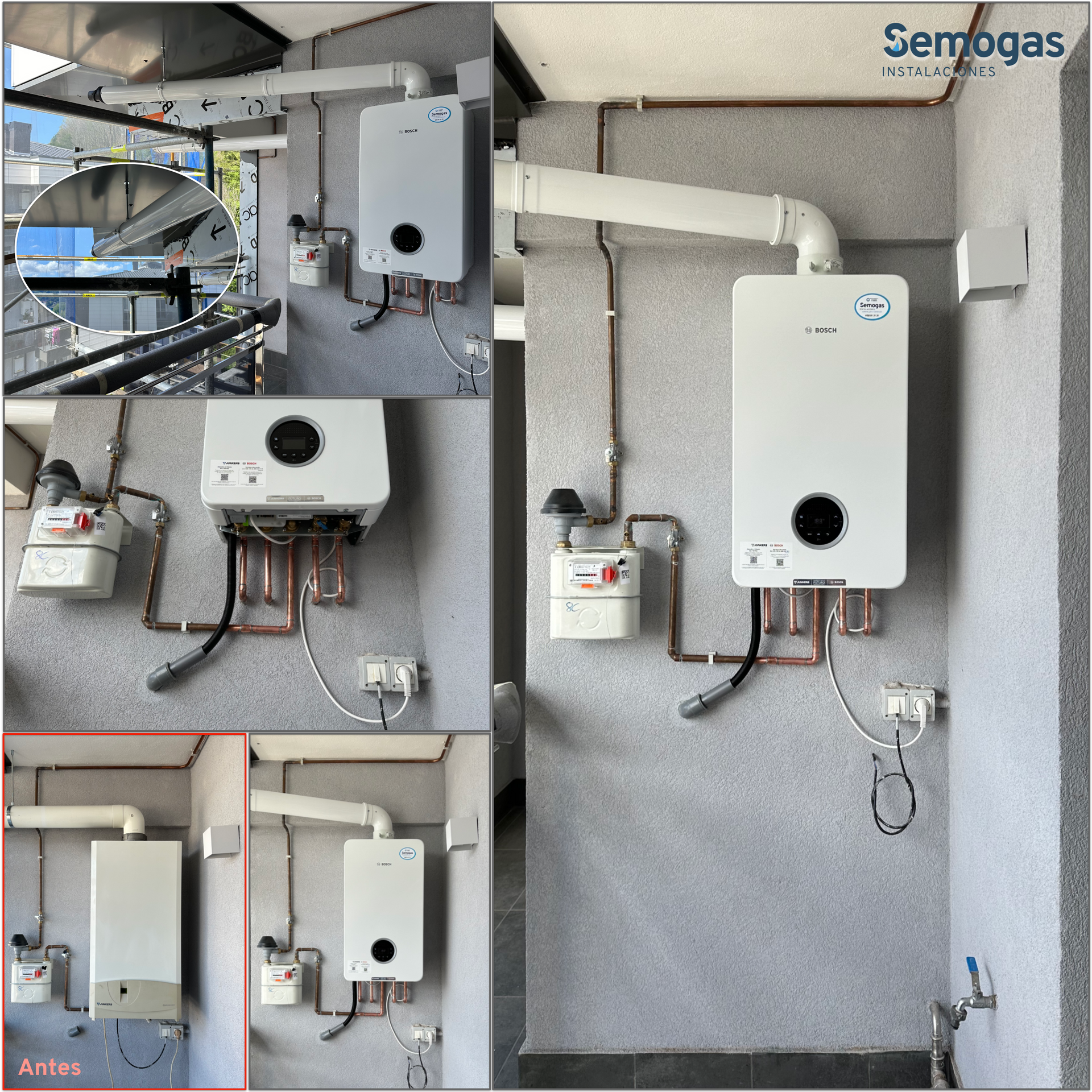 Caldera Junkers Bosch Condens 4300i W 24/25 en Hernani - Semogas.es