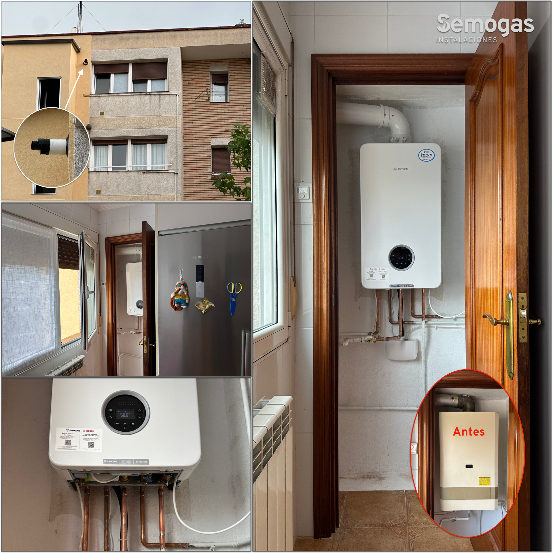 Caldera Junkers Bosch Condens 4300i W 24/25 en Donostia - Semogas.es