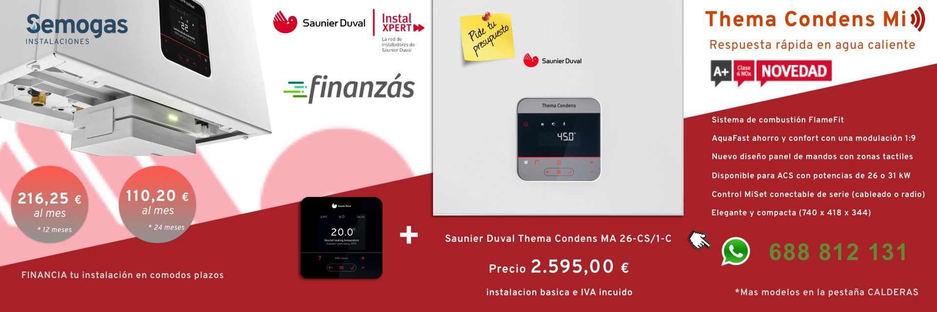 Calderas Saunier Duval en Beasain