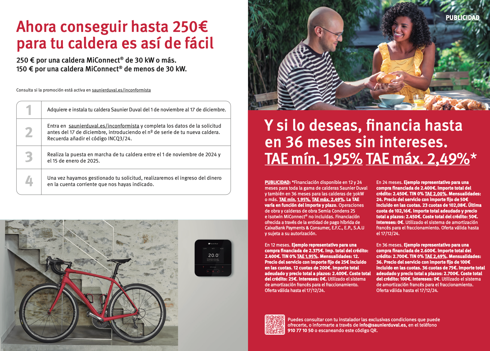 PROMO CALDERAS SAUNIER DUVAL 2024 SEMOGAS