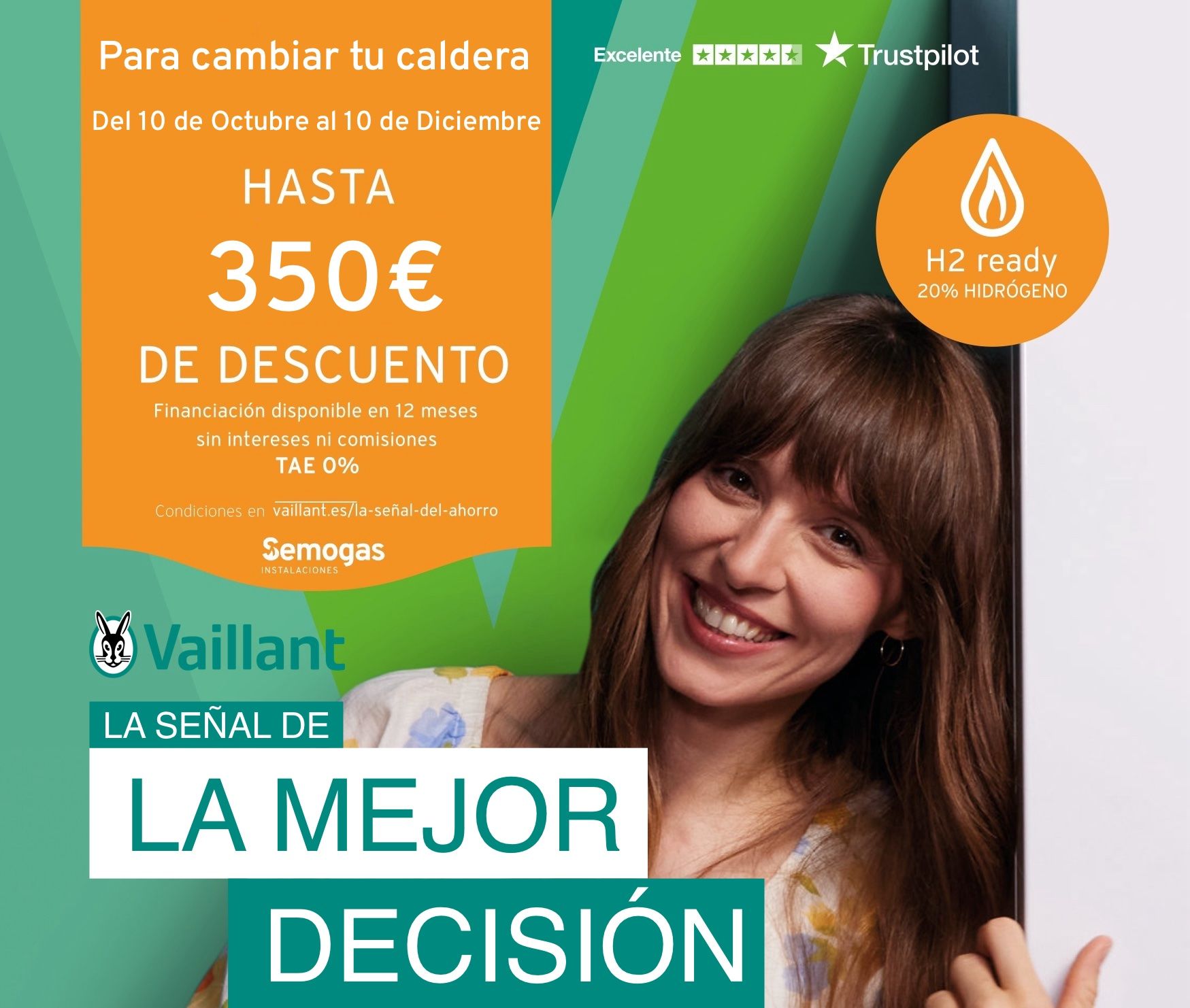 Hasta 250 € de regalo para renovar tu caldera Vaillant 2025 Plan Renove 2025 Vaillant - Semogas.es