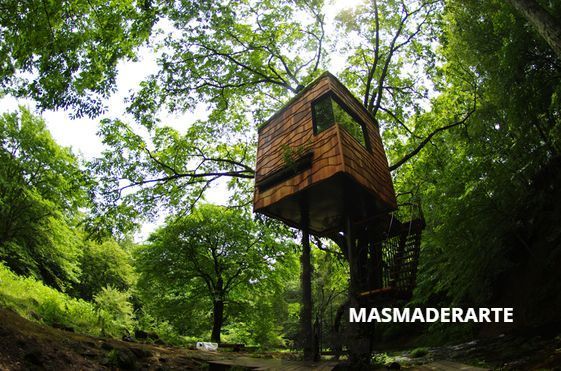 Instalación de casas en los arboles Palencia España