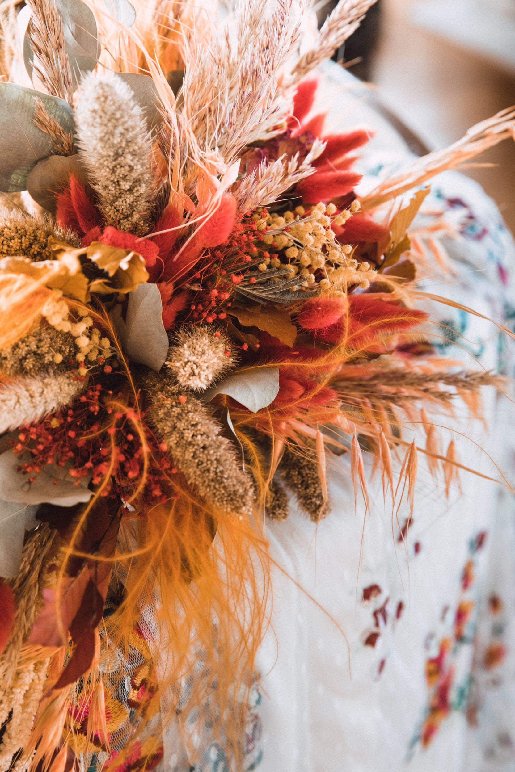 fleurs séchées mariage