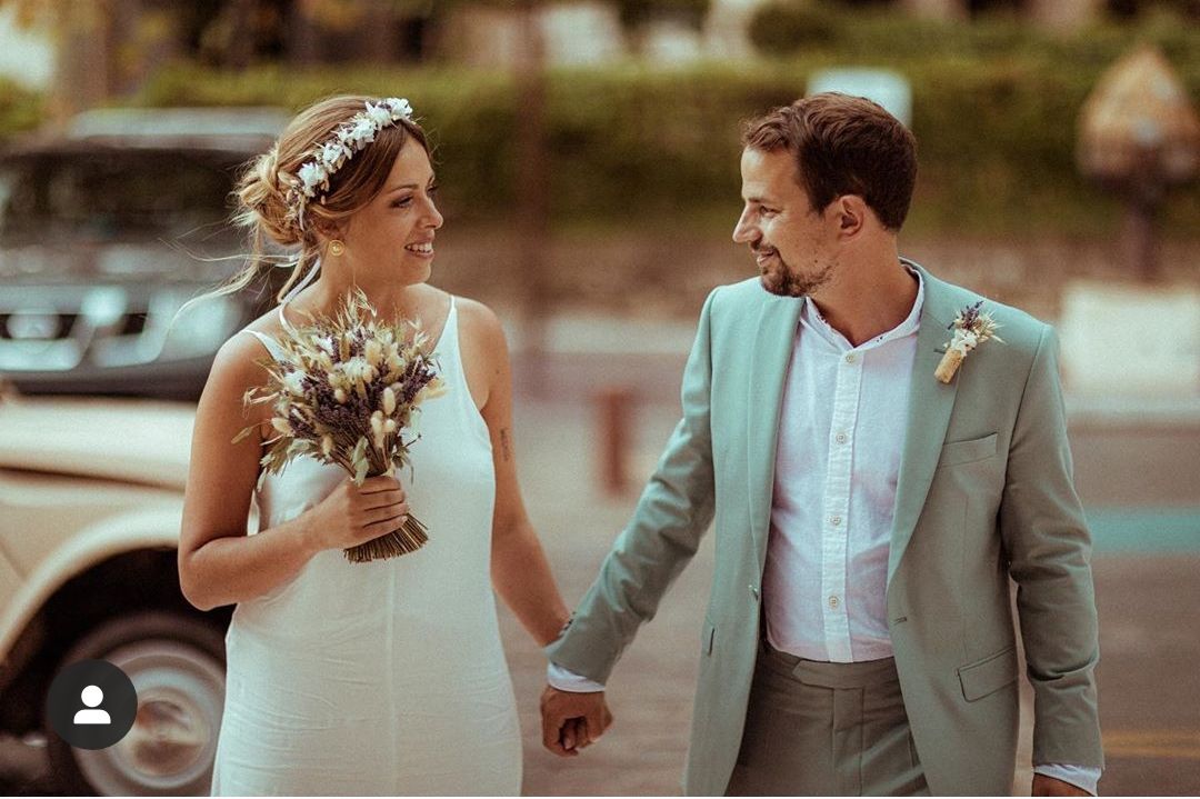 Mariage en fleurs séchées par Influence naturelle