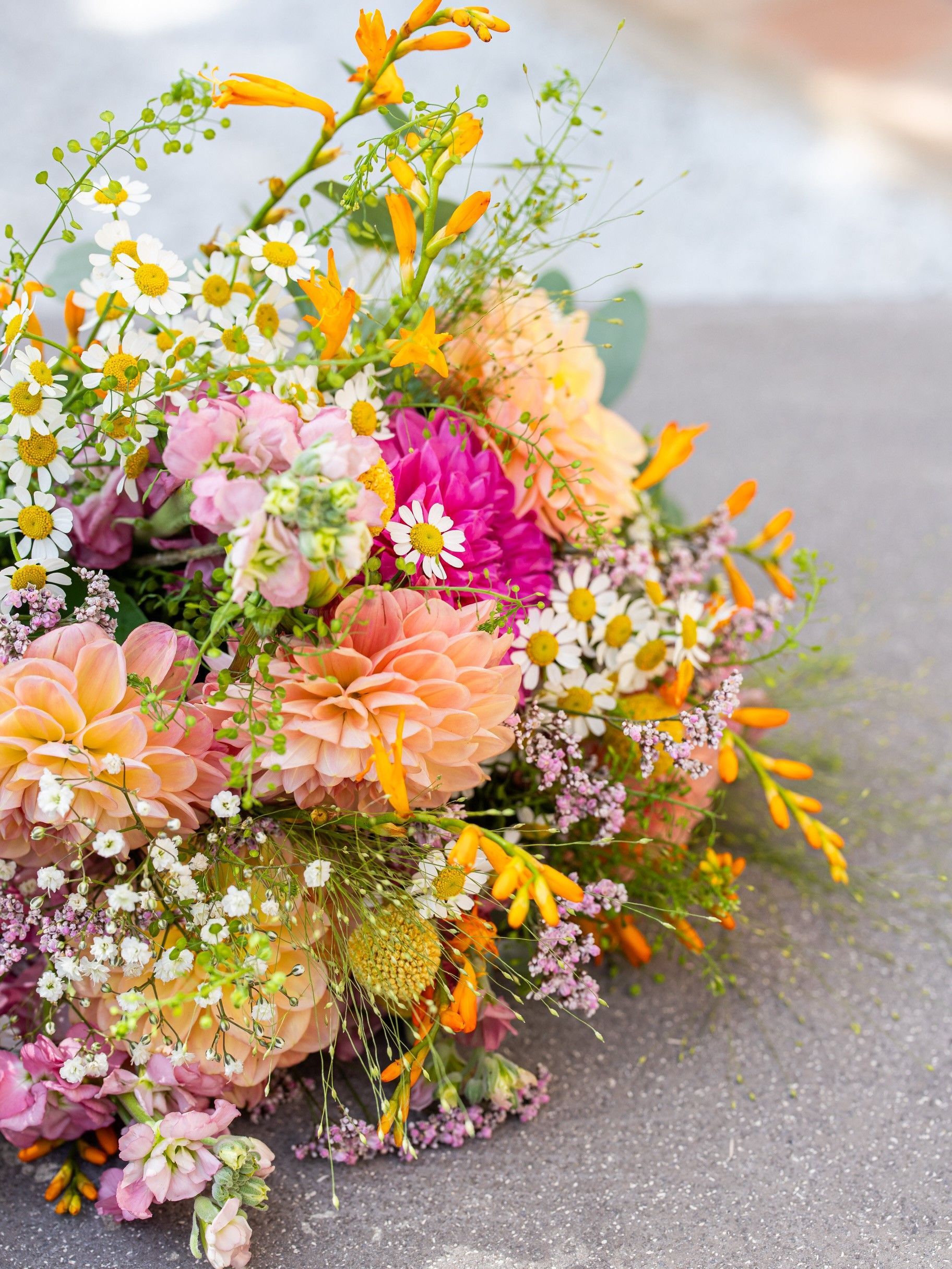bouquet de mariage, influence naturelle