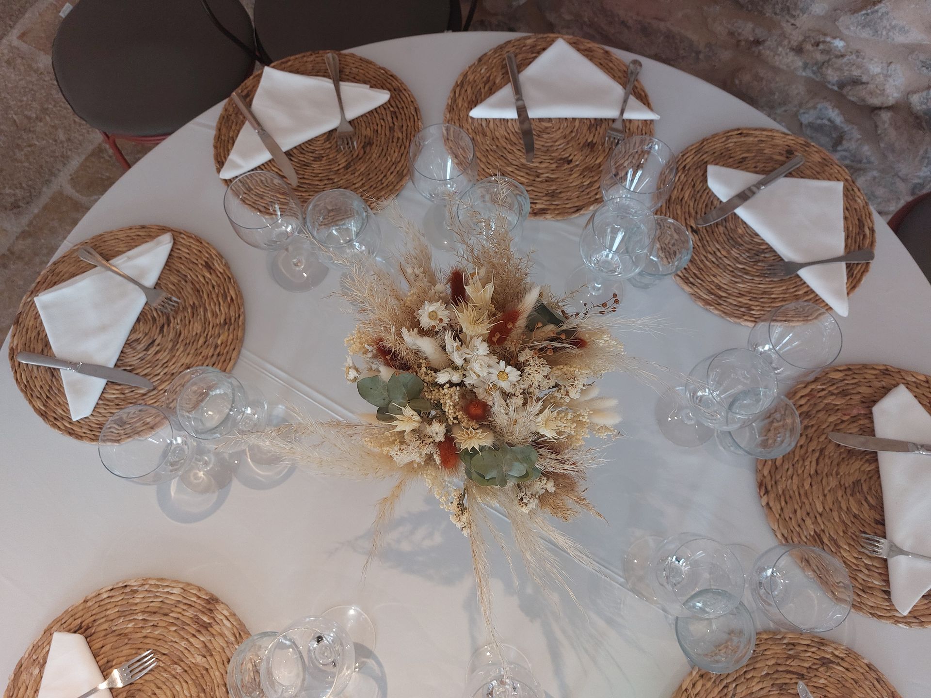 centre de table terracotta