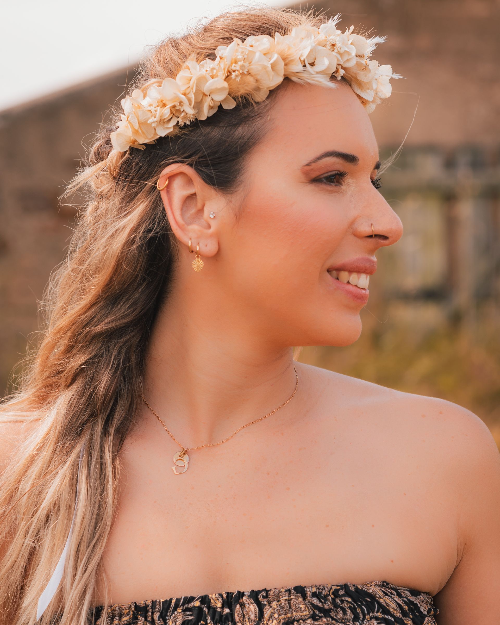 Couronne de mariage bohême