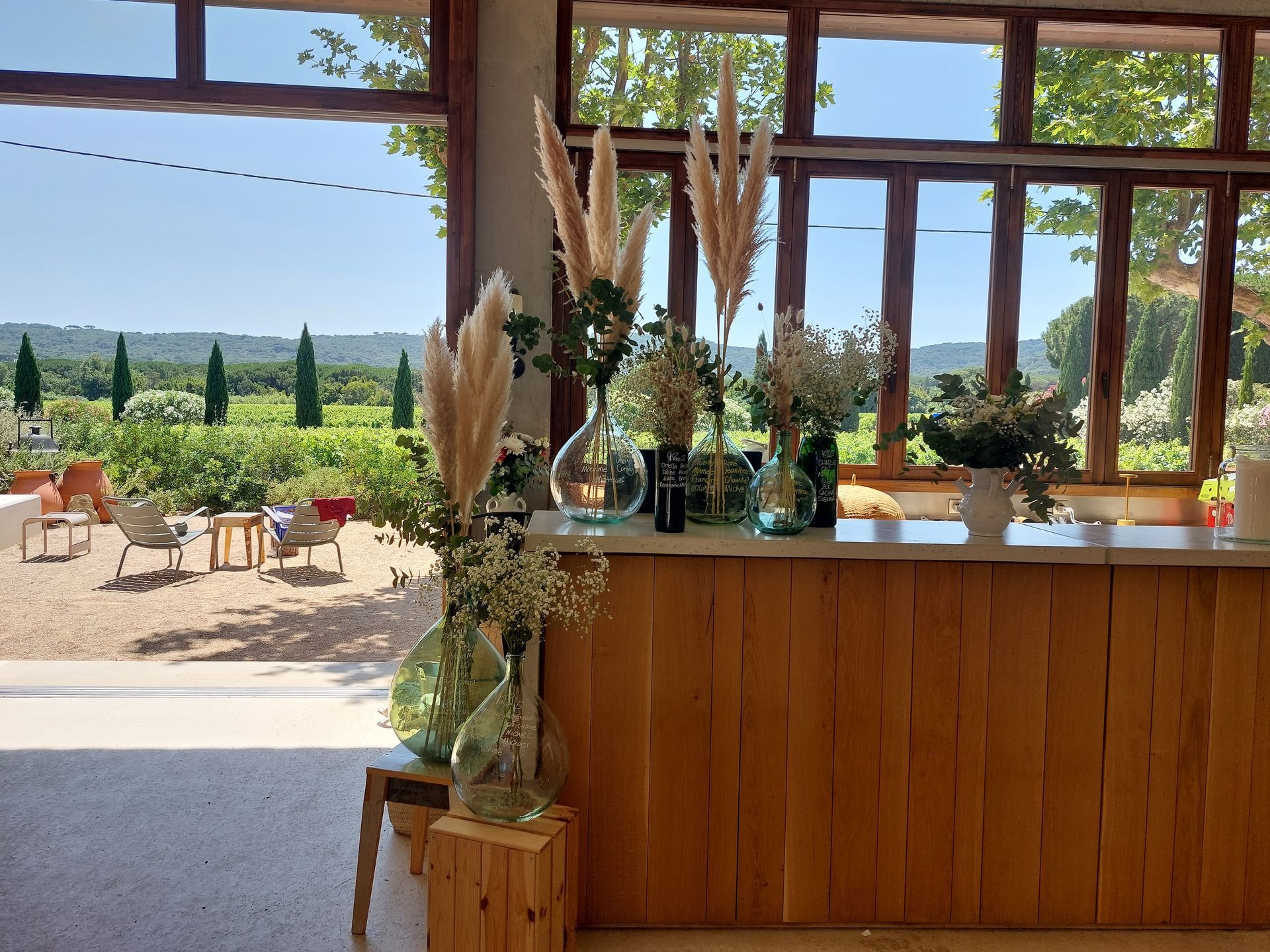 décoration pour le plan de table de mariage