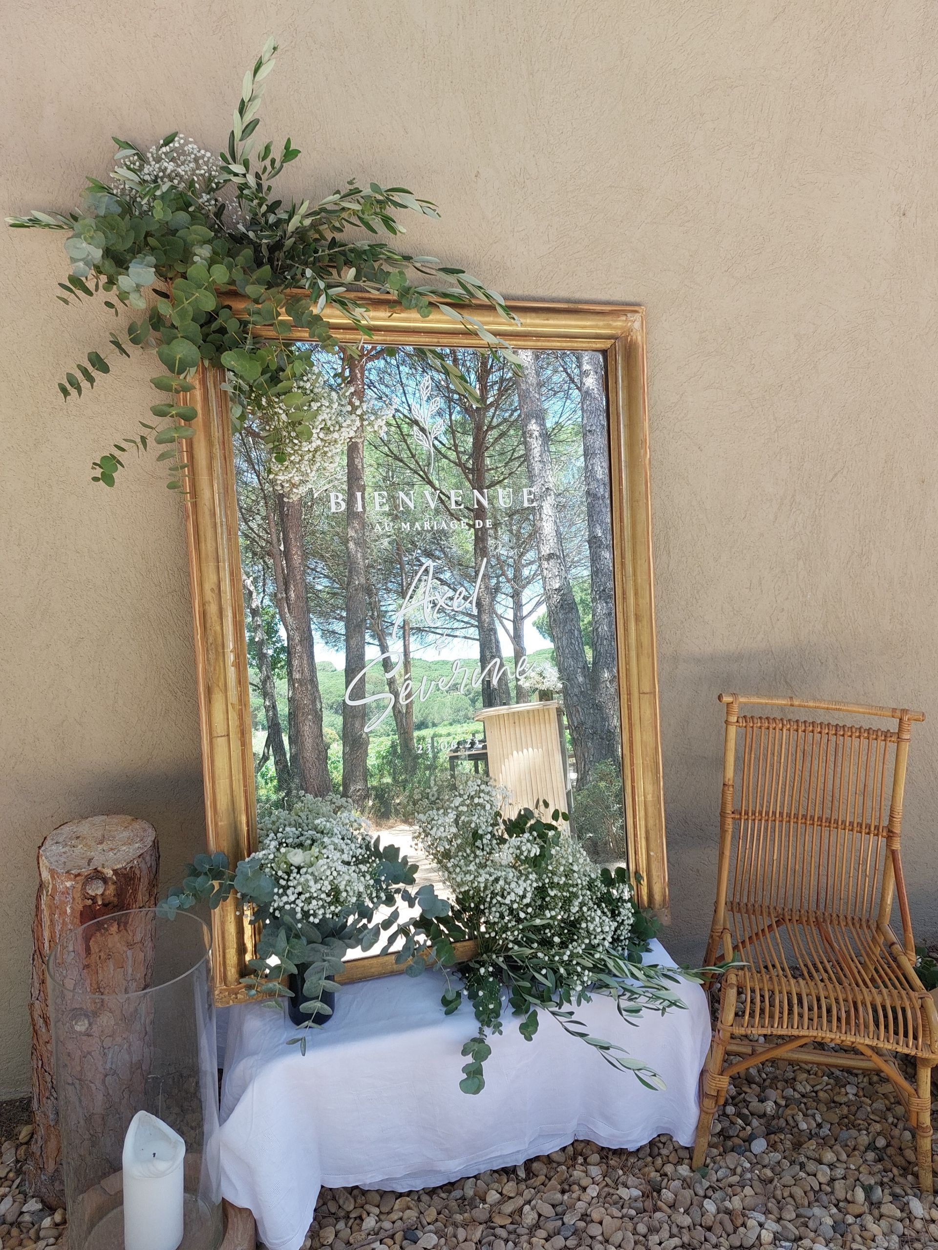 décoration du tableau de bienvenue