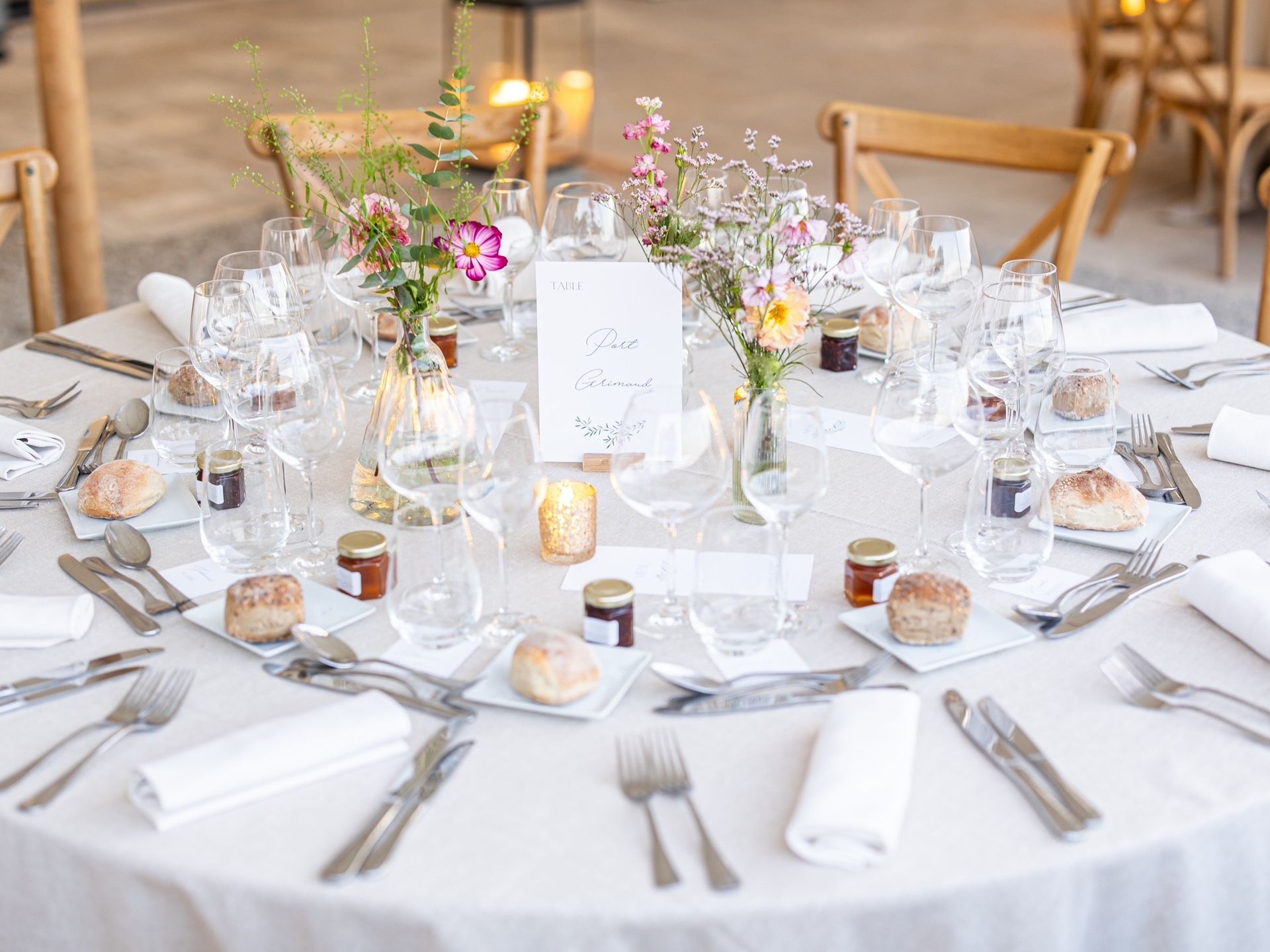 décoration de table champêtre chic