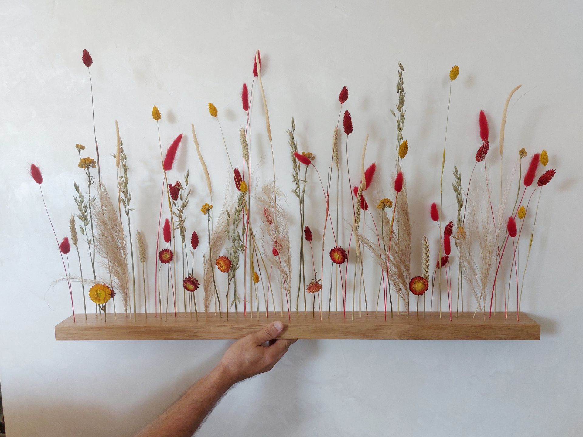 Fleurs sur barre pour décoration d'intérieur