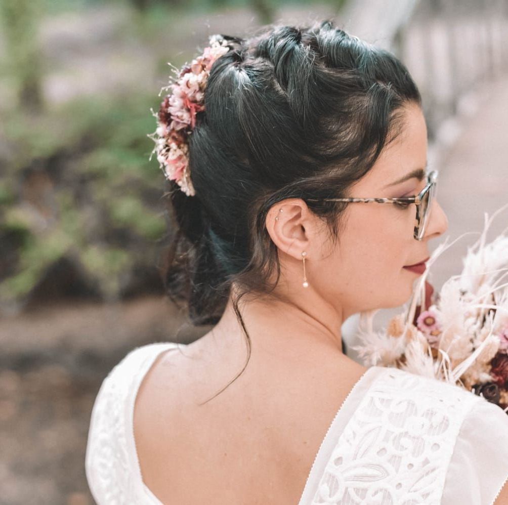 Fleurs cheveux pour mariage