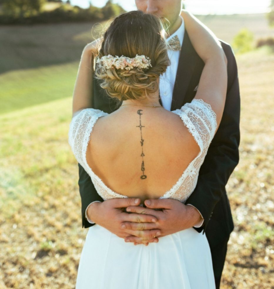 coiffure peigne chignon champêtre