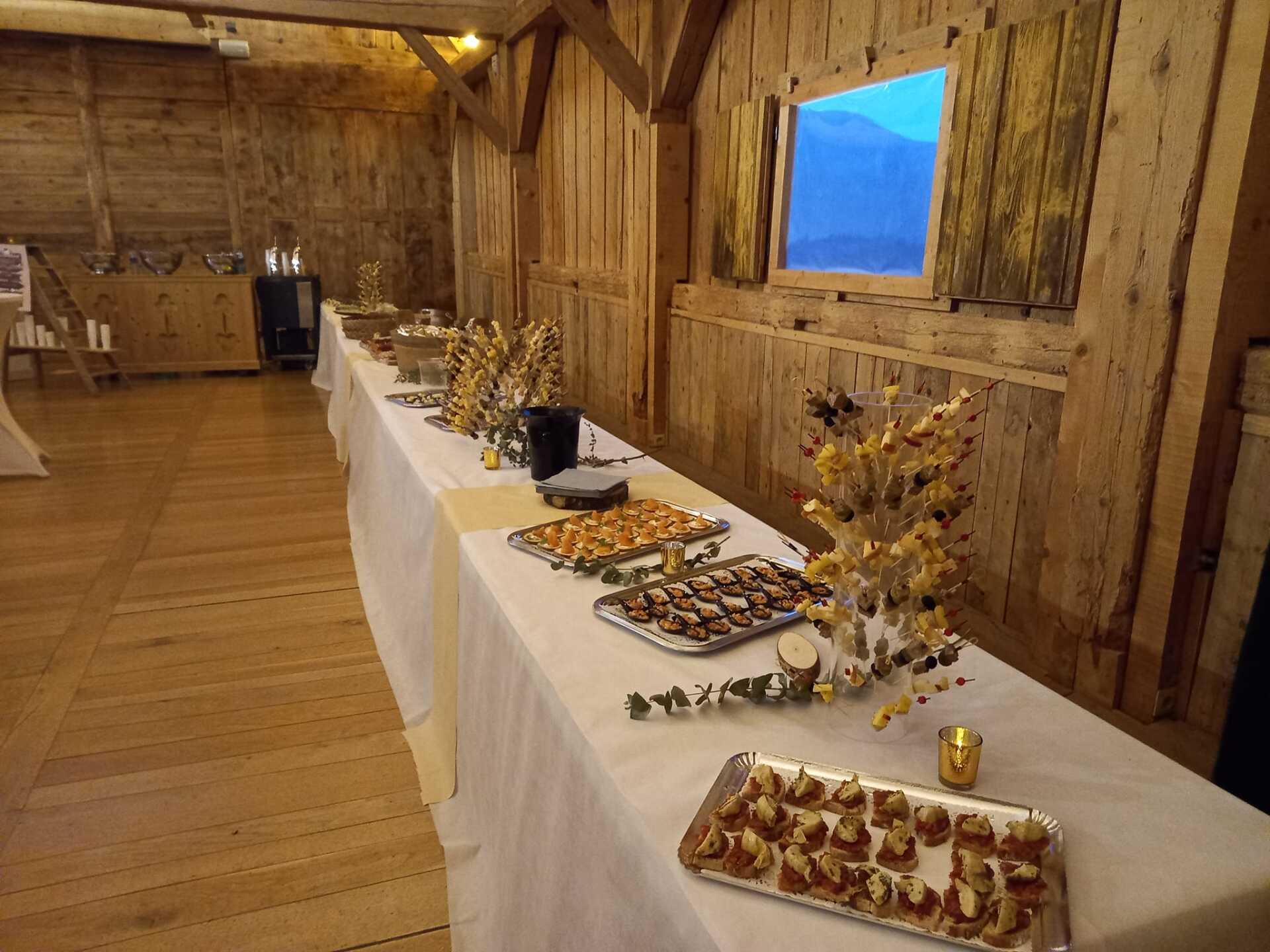 buffet d'automne mariage thones